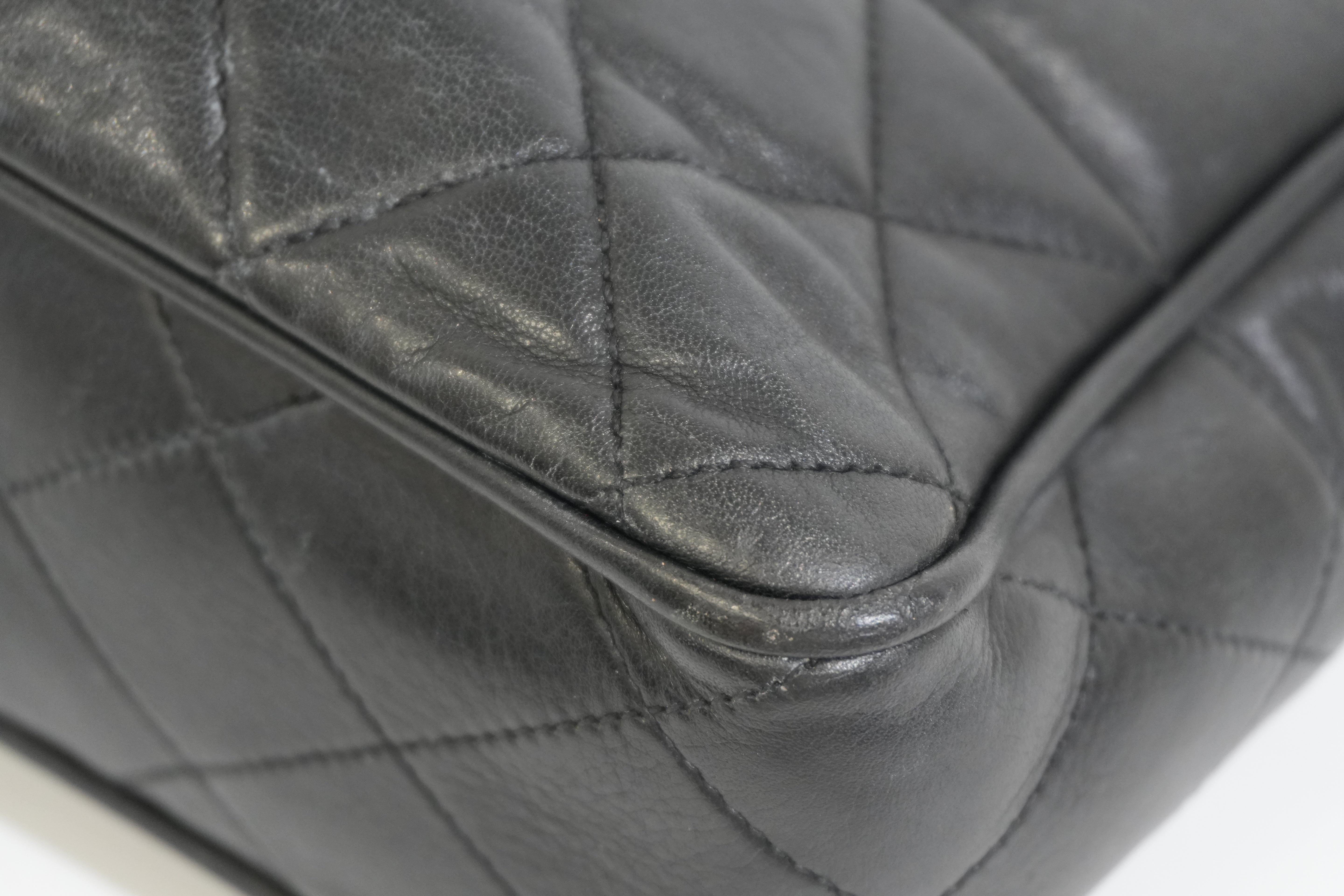 Pre-owned Chanel Chain Tote Bag Black