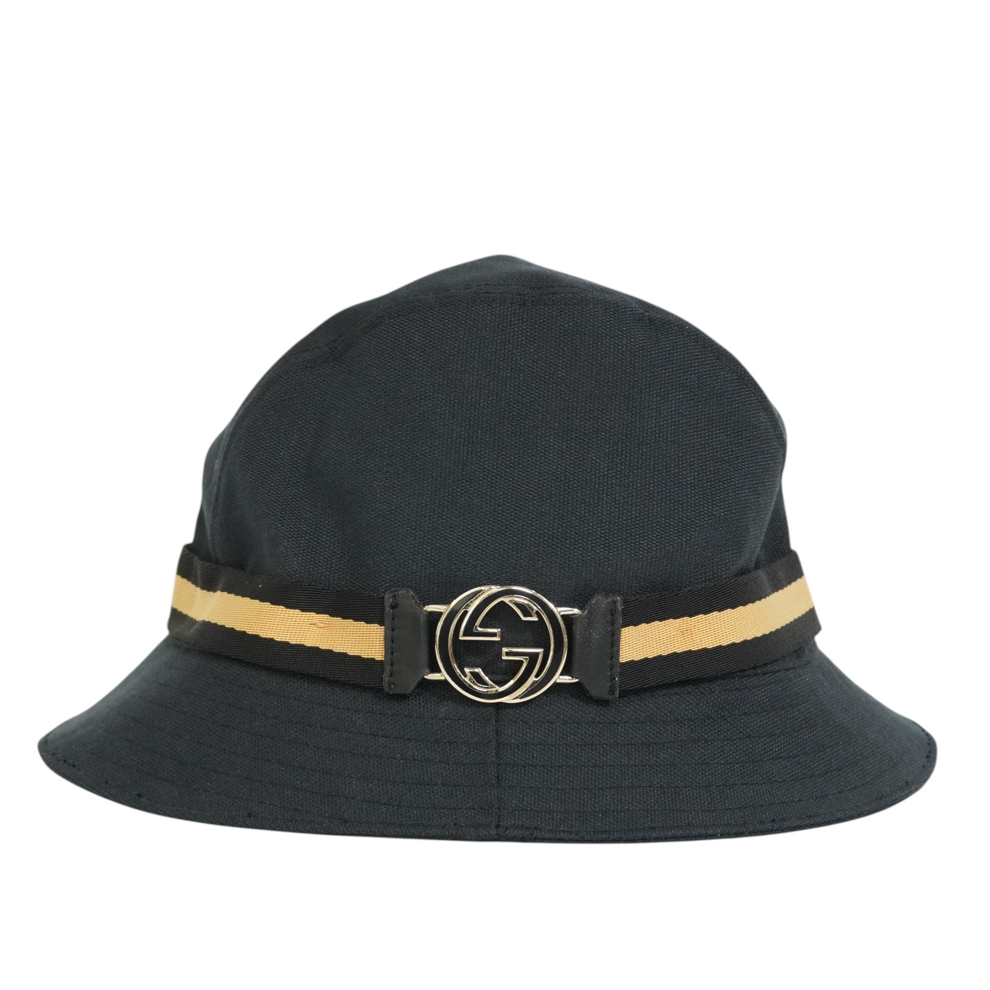 Pre-owned Gucci Vintage Bucket Hat Black