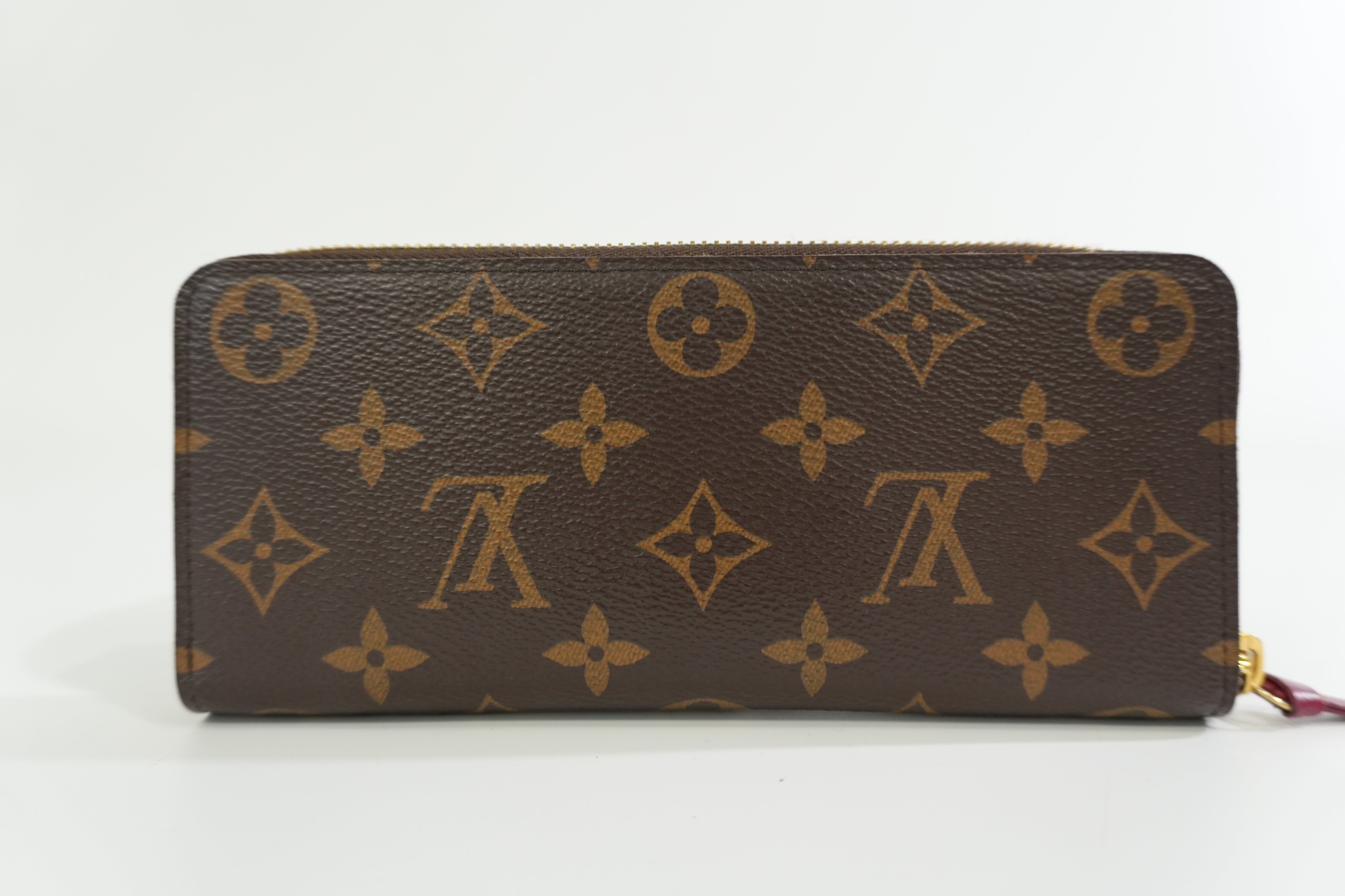 Pre-owned Louis Vuitton Monogram Clemence Wallet Purple