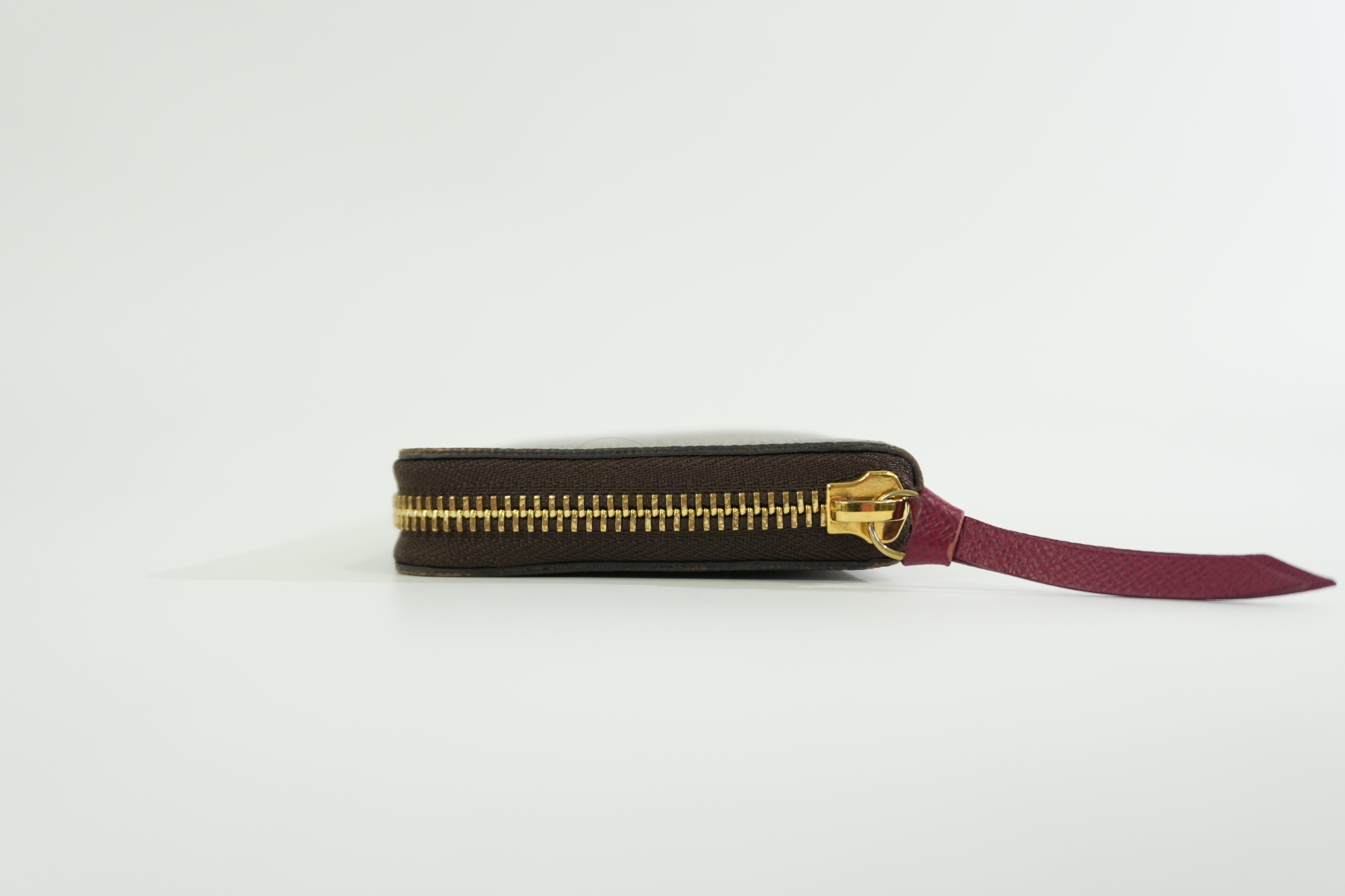 Pre-owned Louis Vuitton Monogram Clemence Wallet Purple