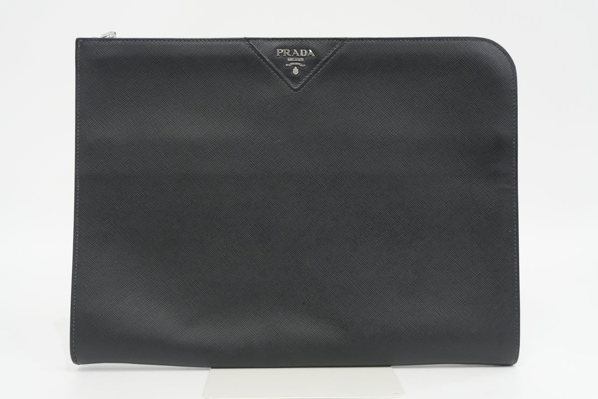 Pre-Owned Prada Laptop Bag Black