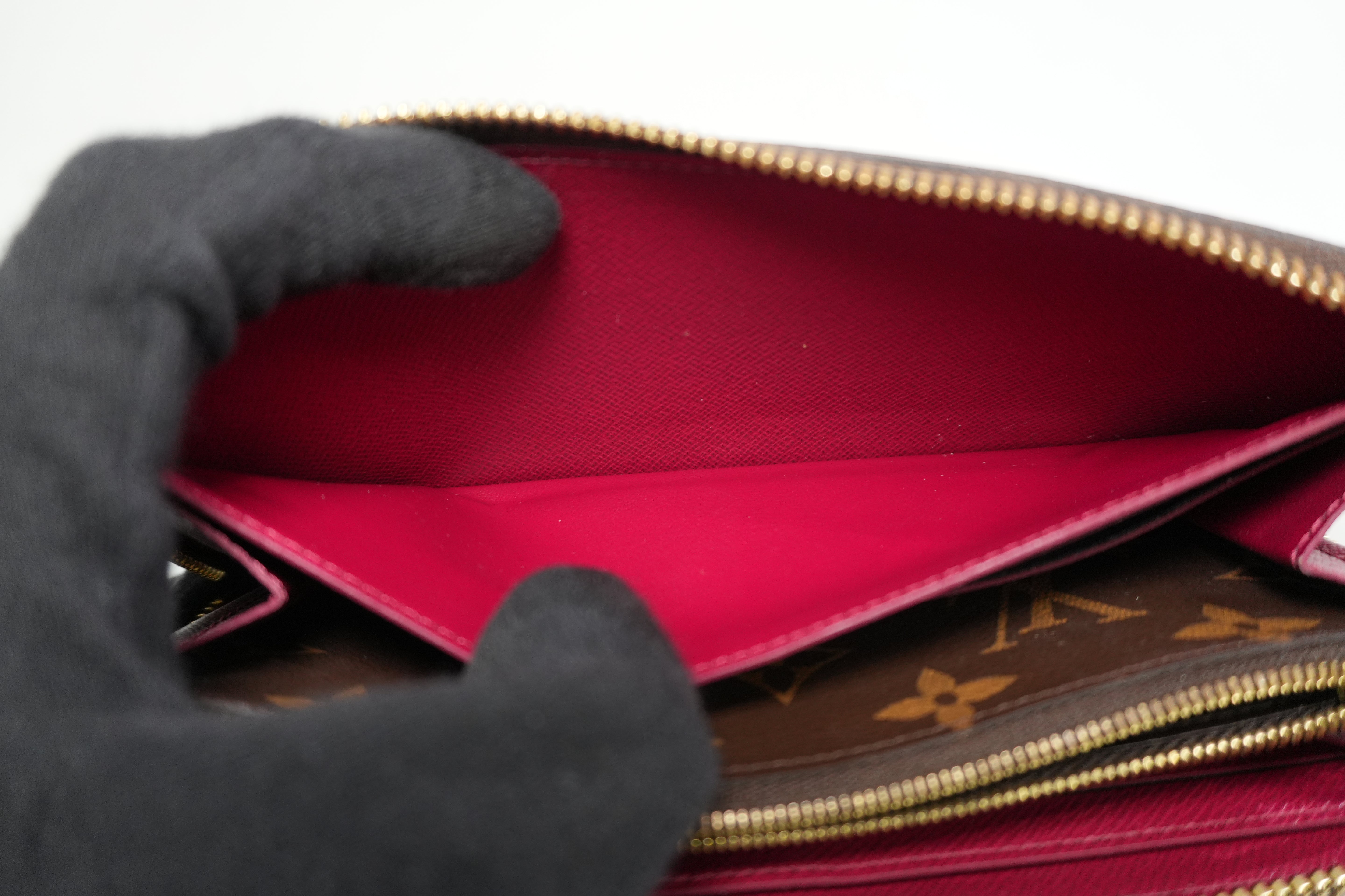 Pre-owned Louis Vuitton Monogram Clemence Wallet Purple