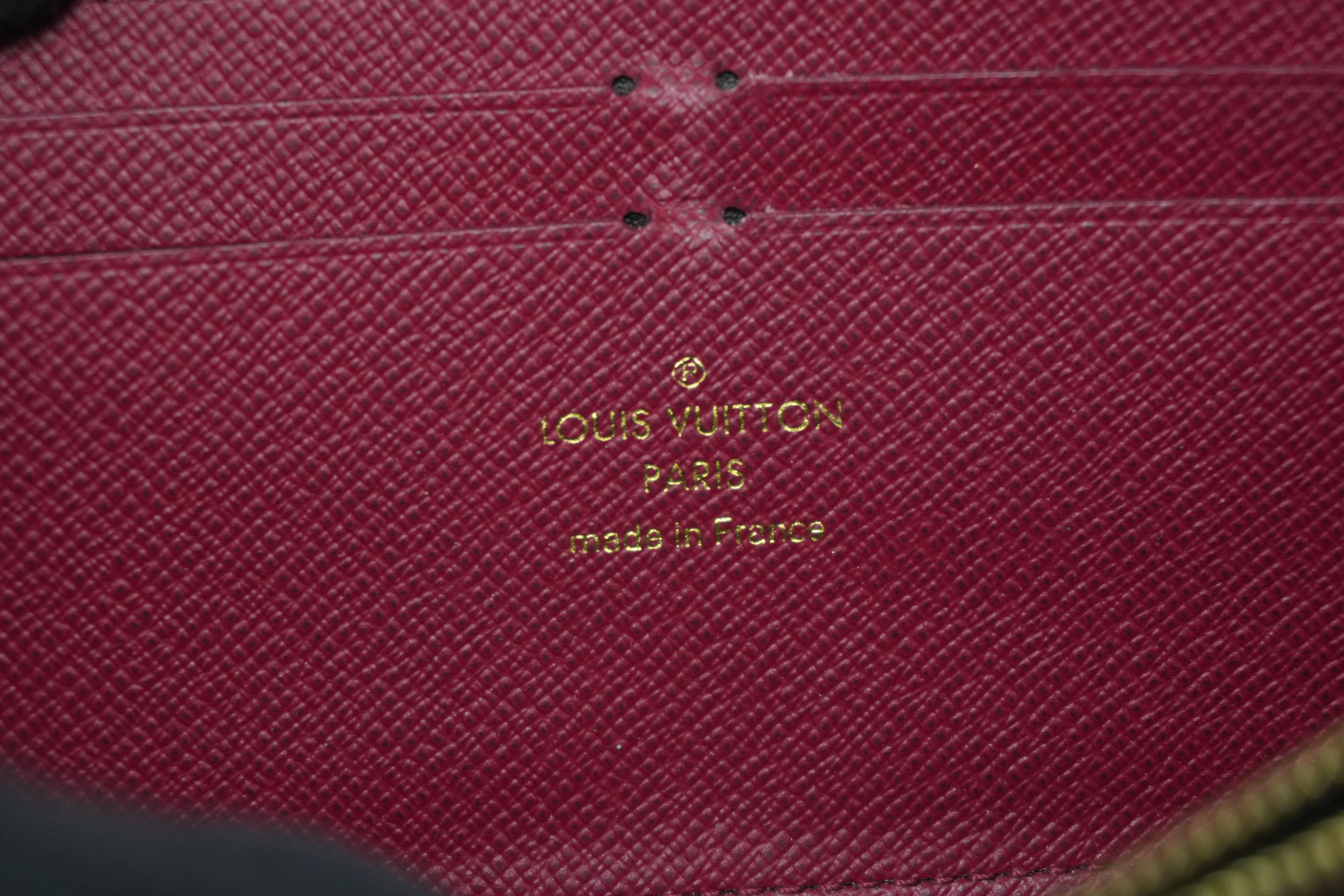 Pre-owned Louis Vuitton Monogram Clemence Wallet Purple