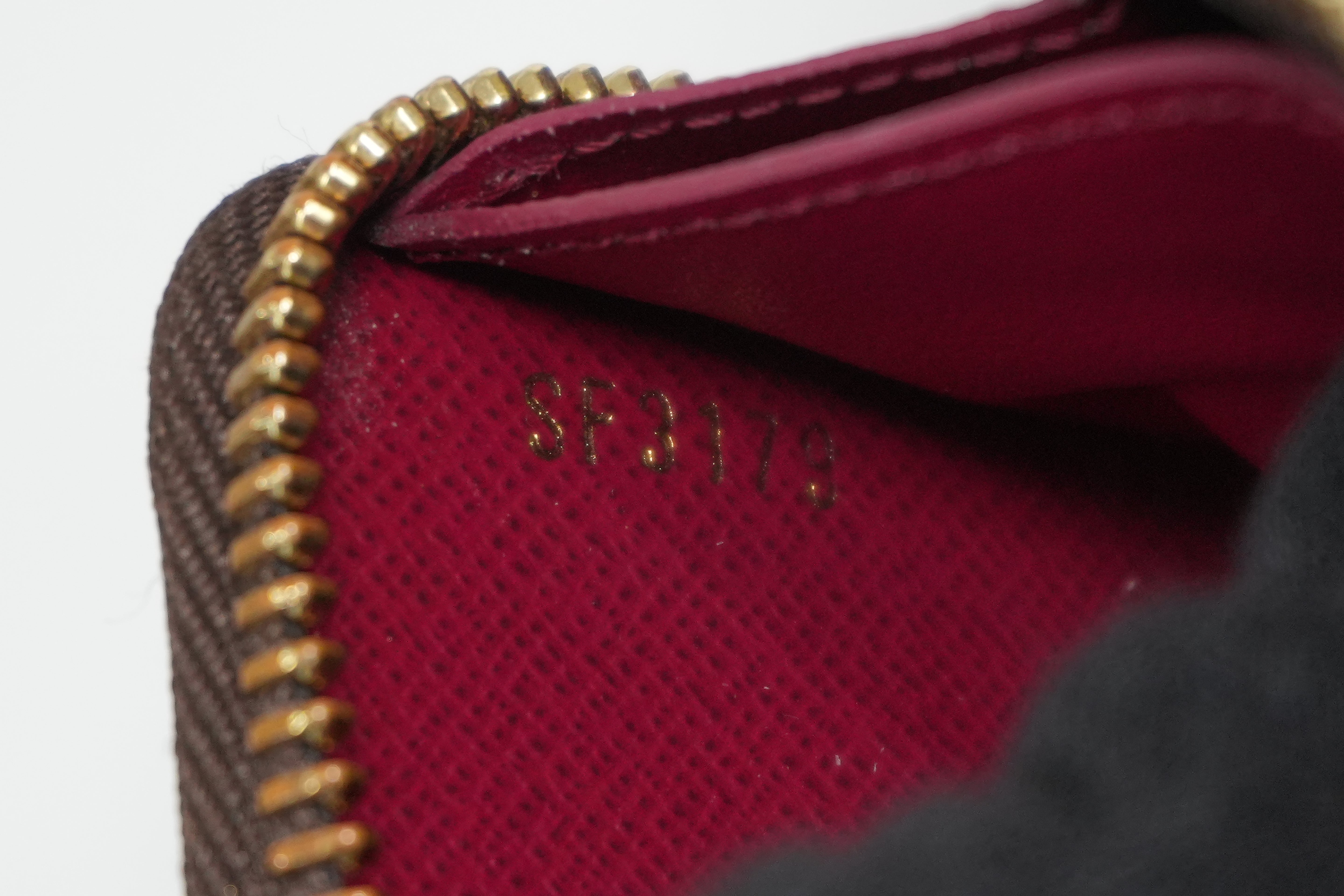 Pre-owned Louis Vuitton Monogram Clemence Wallet Purple