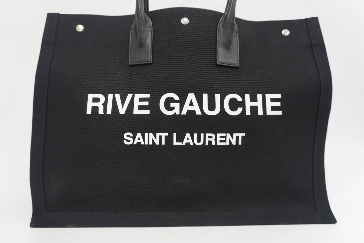 Pre-Owned Yves Saint Laurent Rive Gauche Tote Bag Black