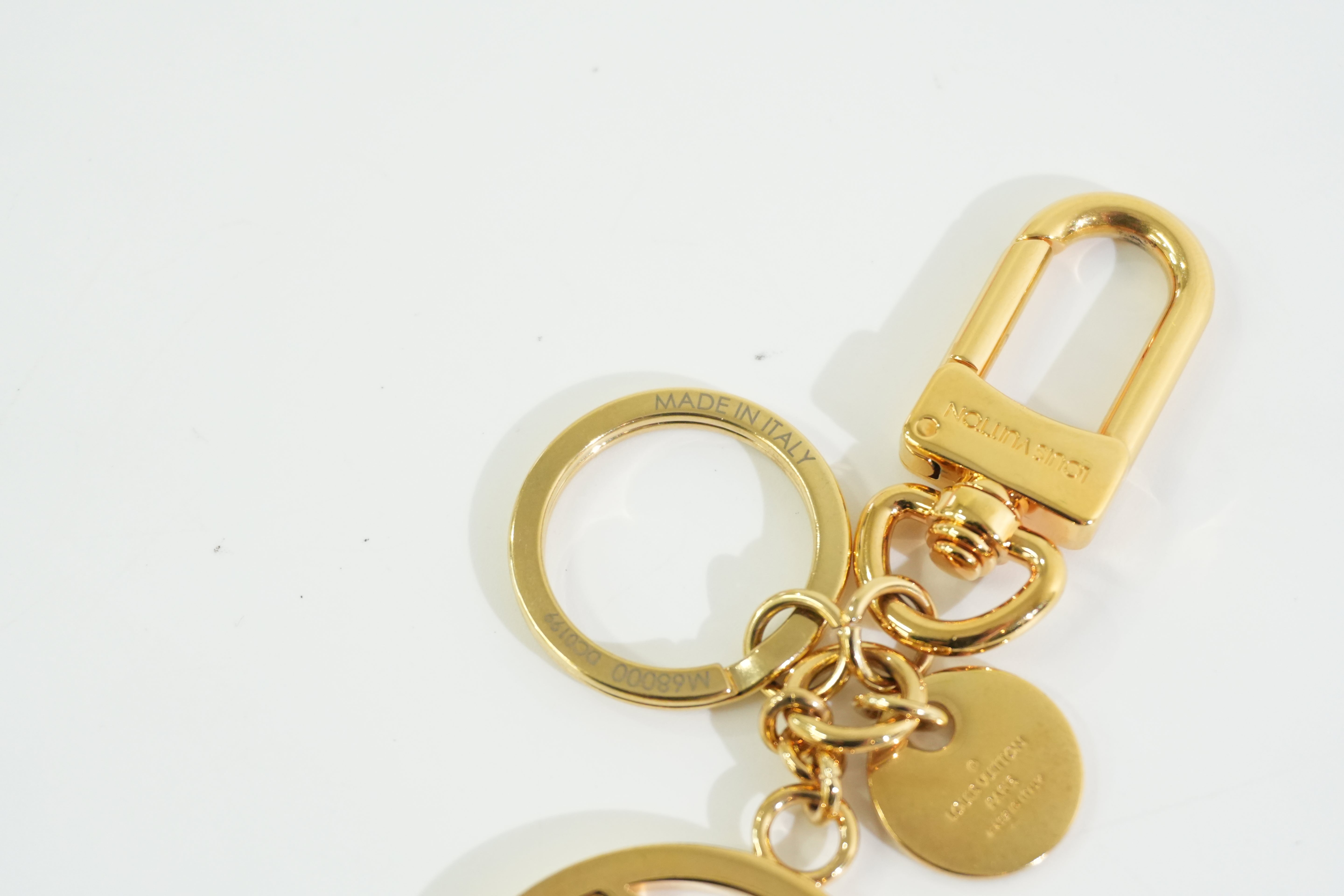 Louis Vuitton Metal Bag Charm Gold Tone Used