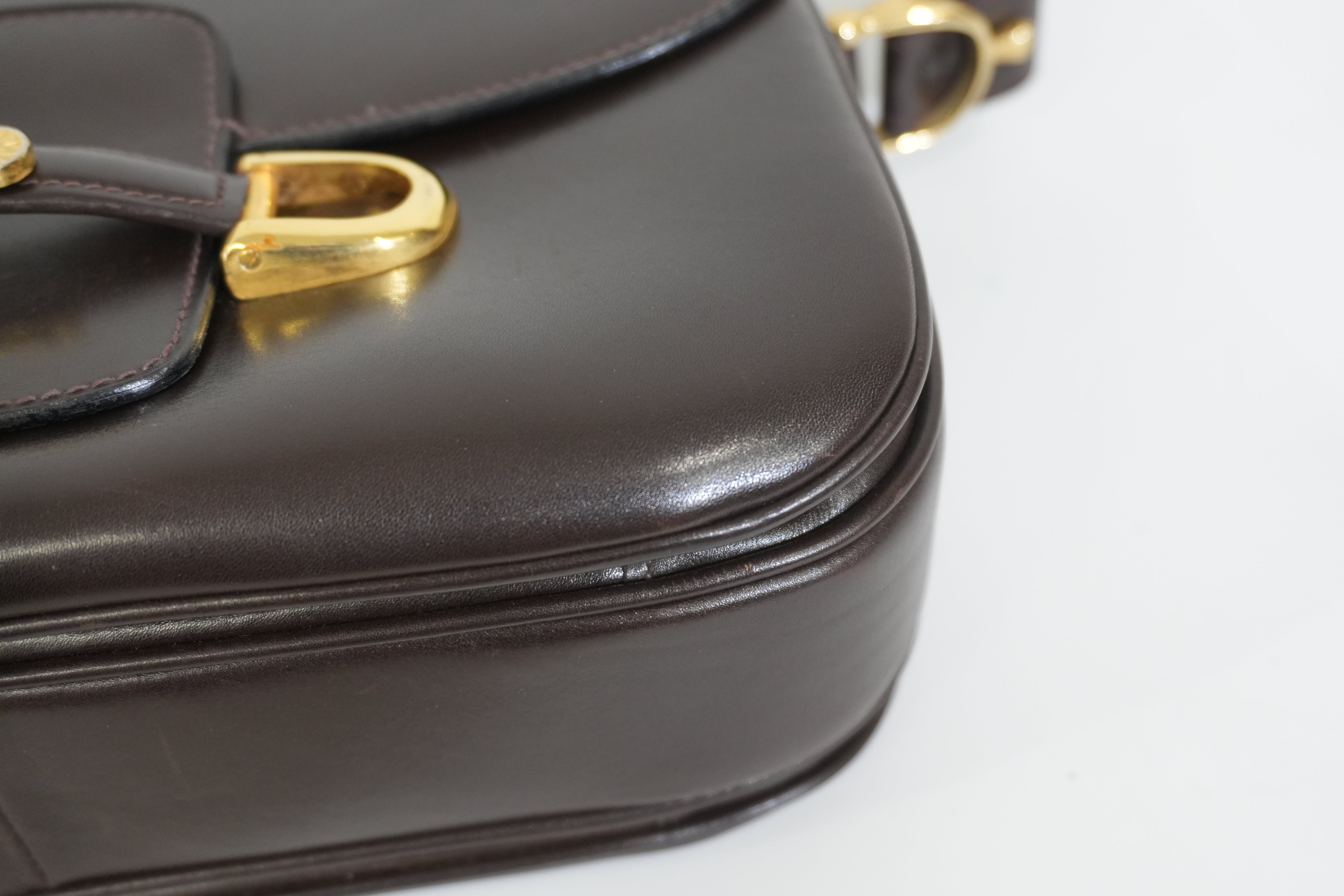 Pre-owned Celine Shoulder Bag Dark Brown