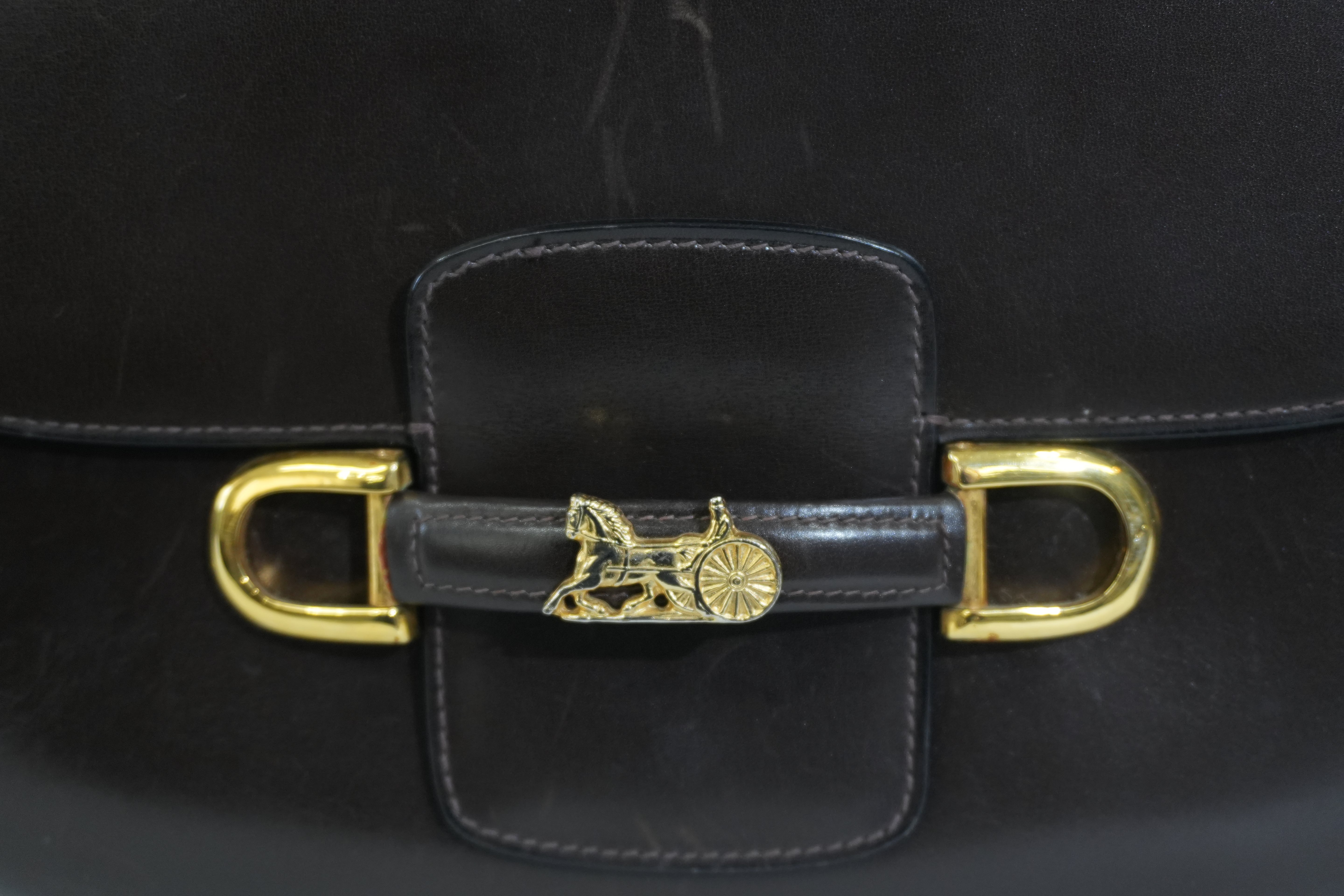 Pre-owned Celine Shoulder Bag Dark Brown