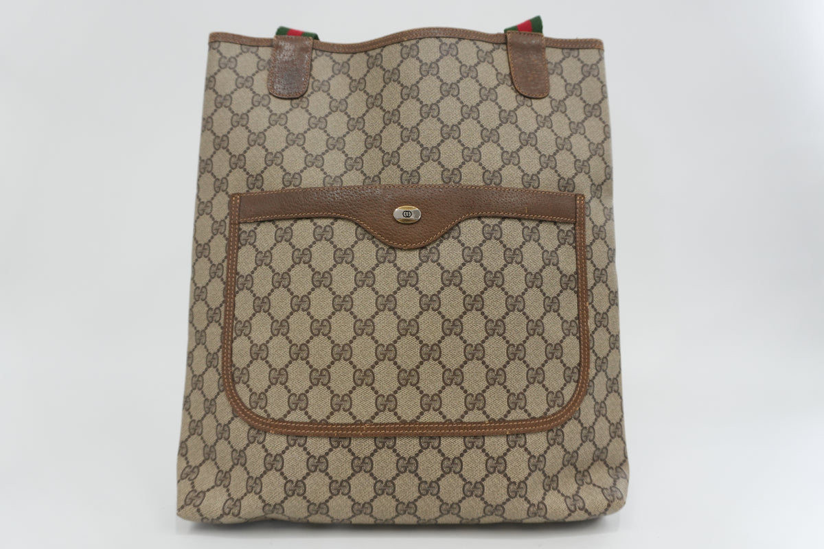 Pre-Owned Gucci Supreme Ophidia Vertical Tote Bag