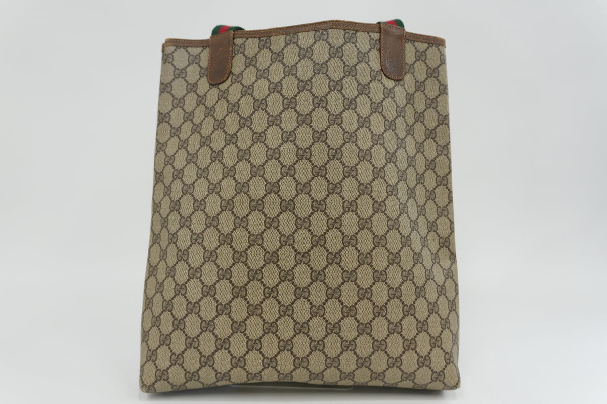 Pre-Owned Gucci Supreme Ophidia Vertical Tote Bag