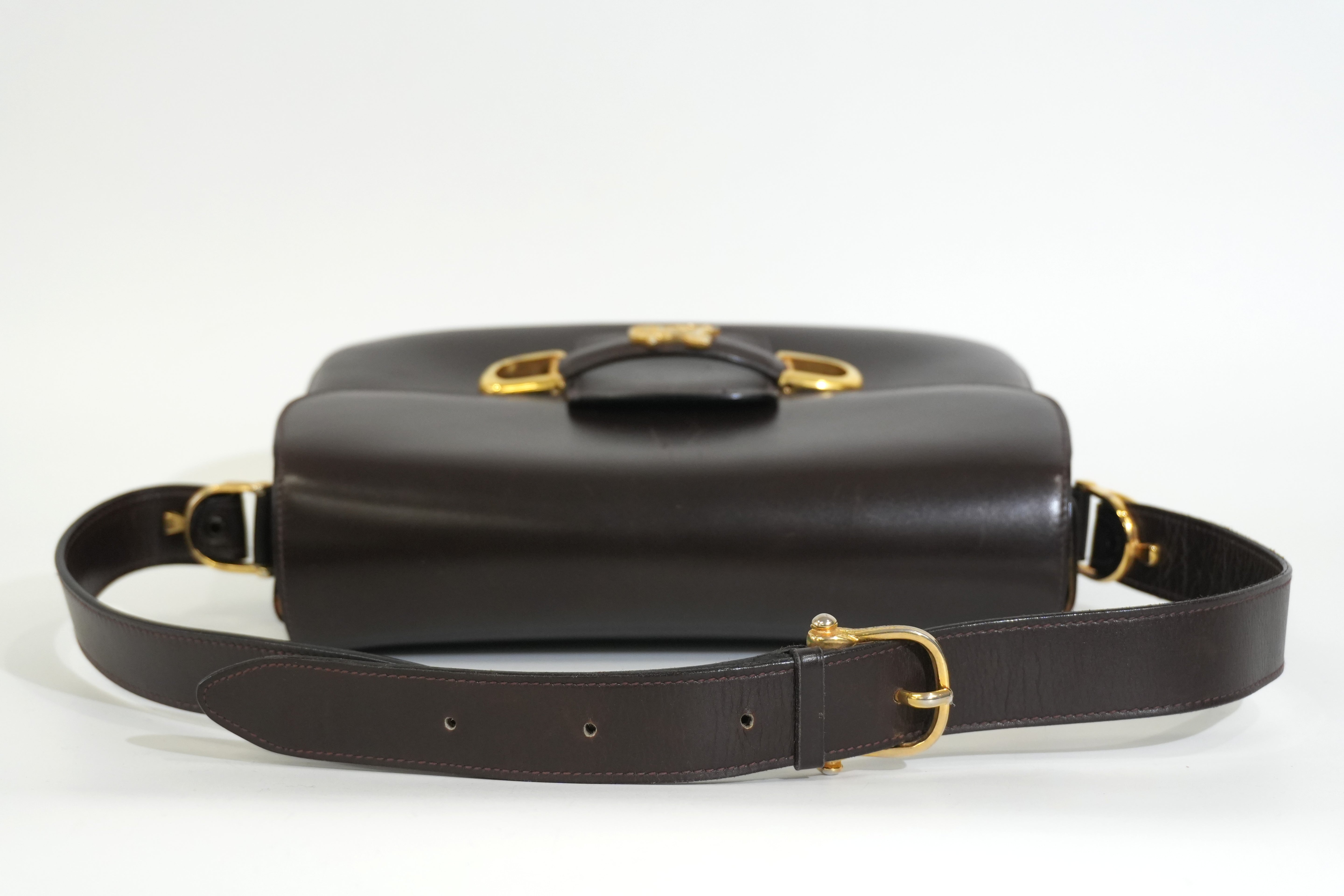 Pre-owned Celine Shoulder Bag Dark Brown