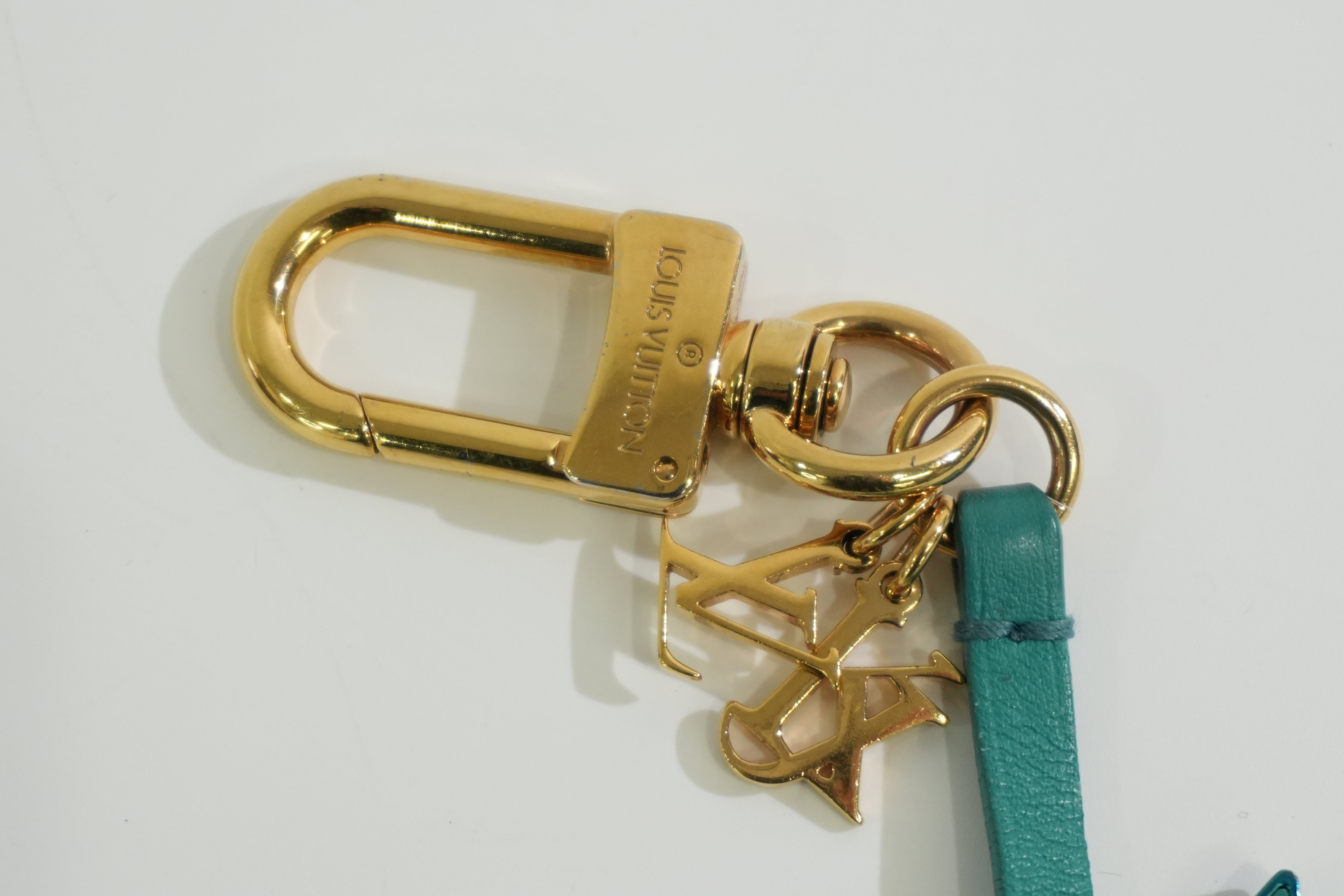 Pre-owned Louis Vuitton Bunny Bag Charm Blue