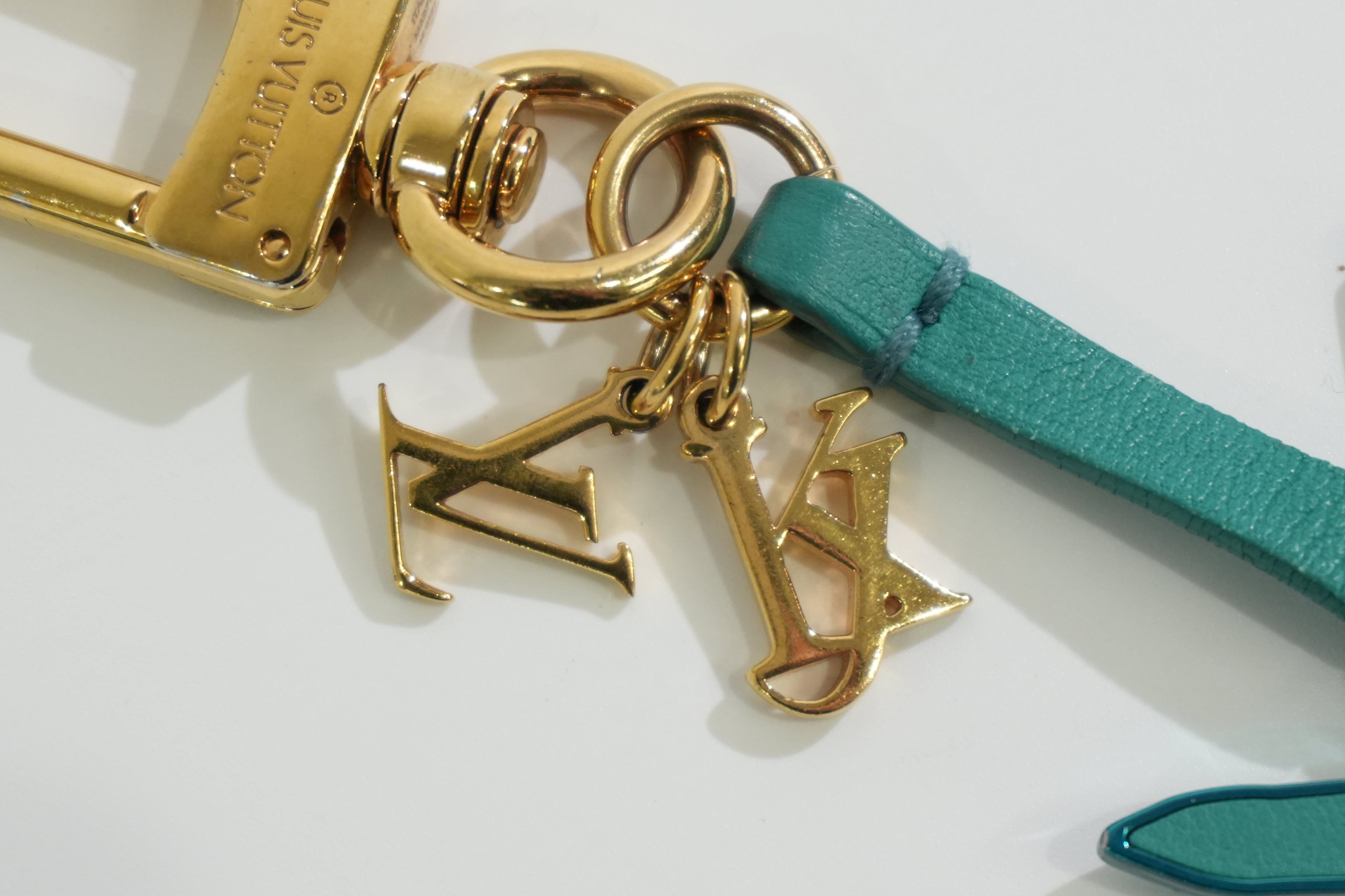 Pre-owned Louis Vuitton Bunny Bag Charm Blue