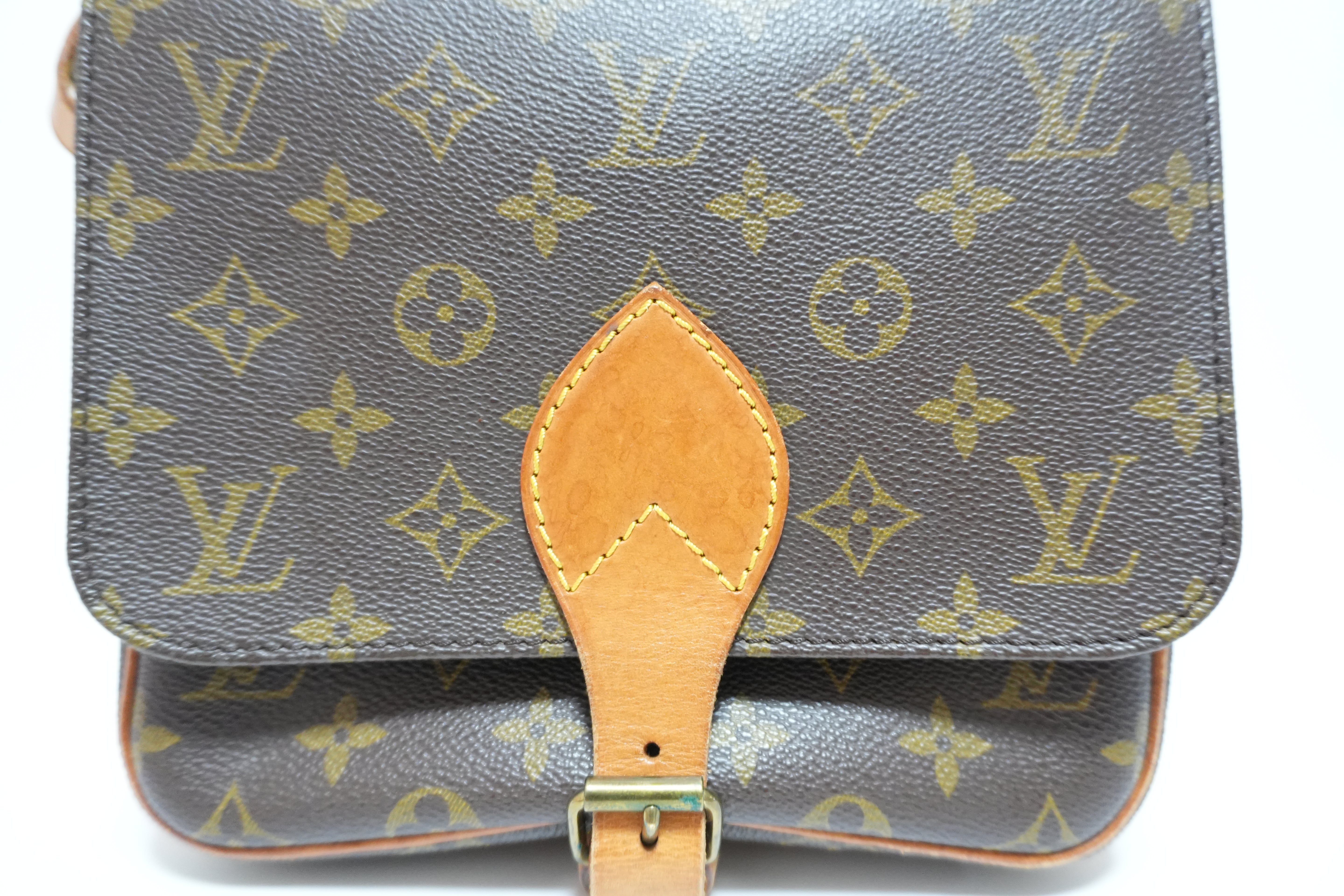 Louis Vuitton Monogram Cartouchiere 22 Shoulder Bag Used