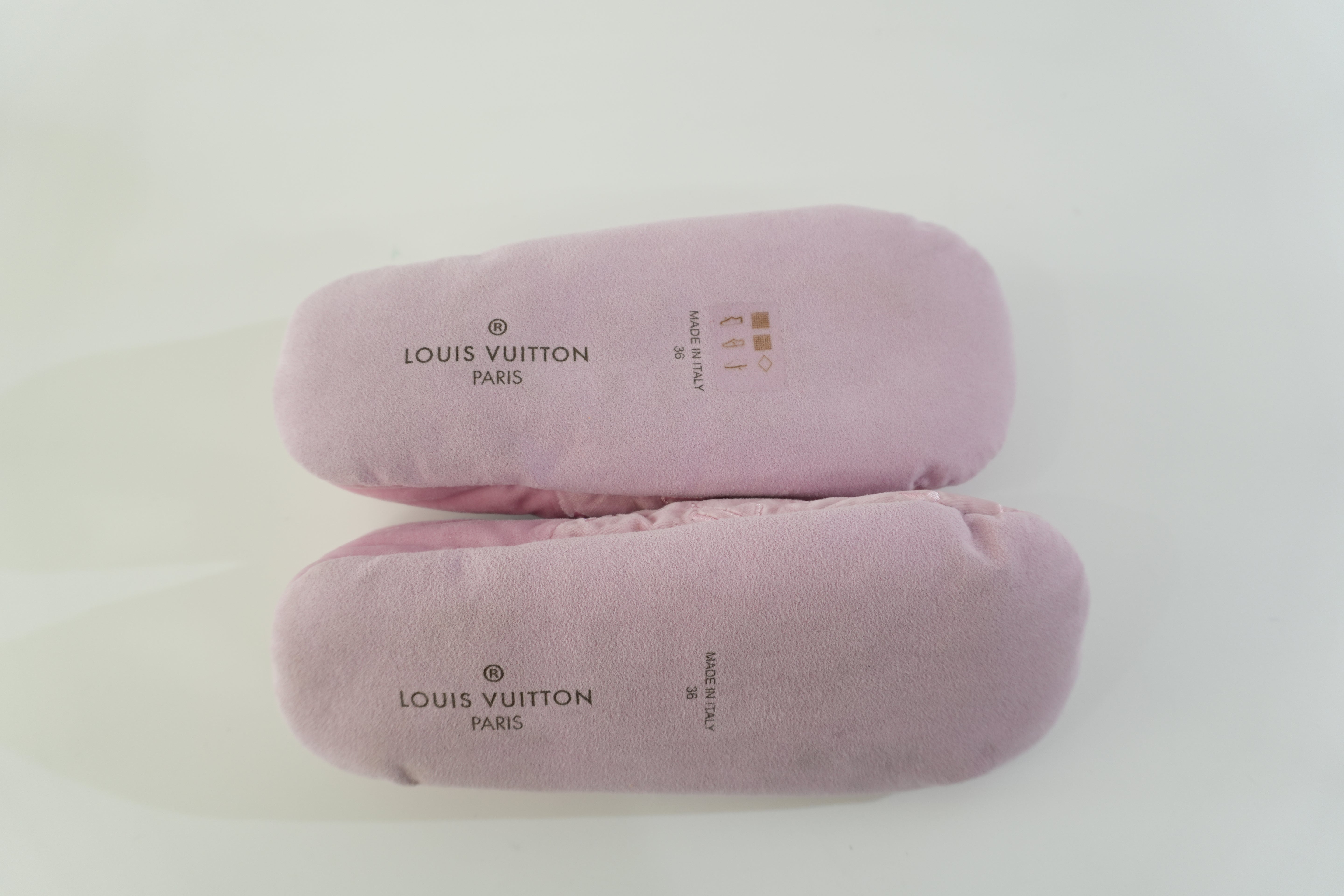 Pre-owned Louis Vuitton Indoor Slippers Size 6 Pink