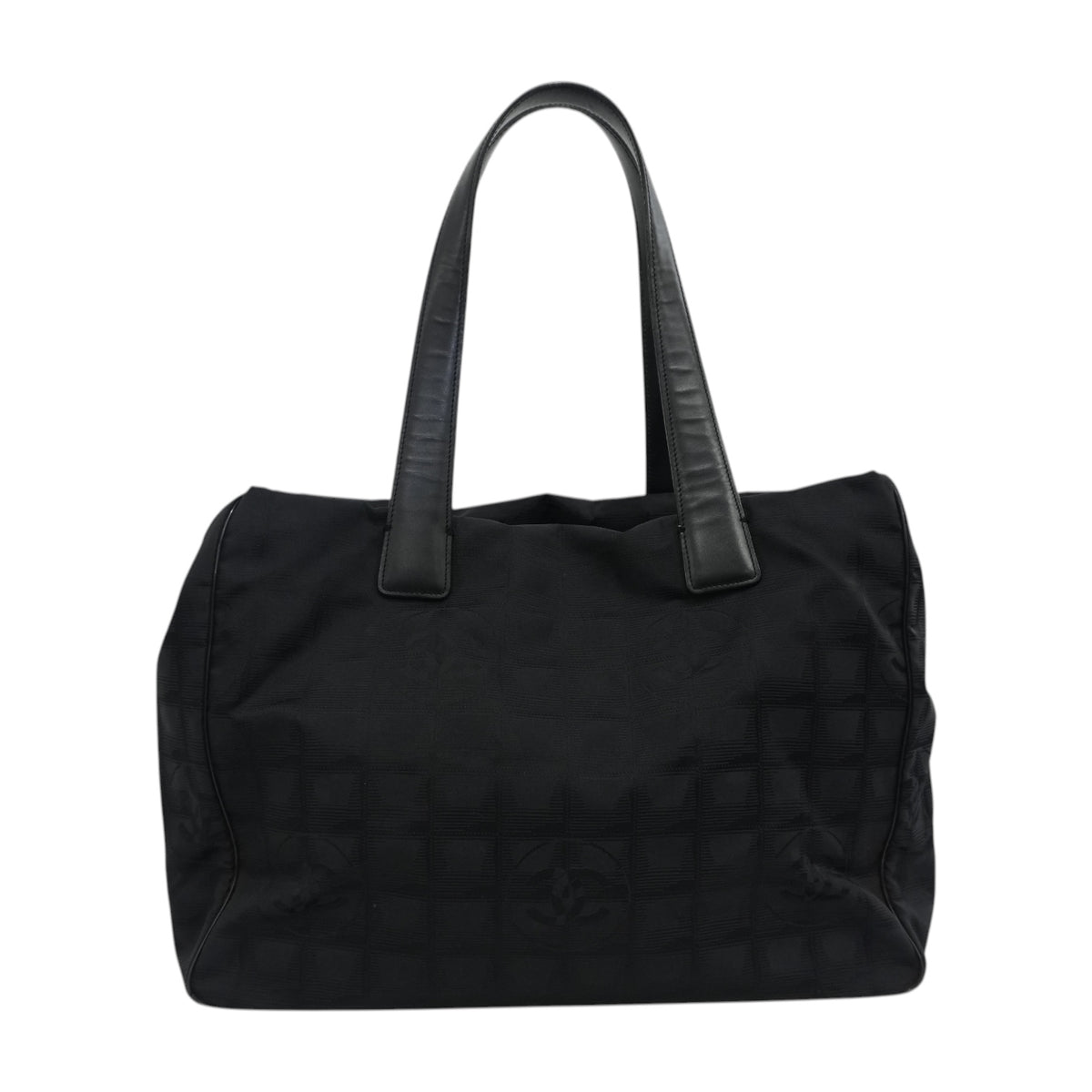 Pre-Owned Chanel New Travel Line Tote Bag Black