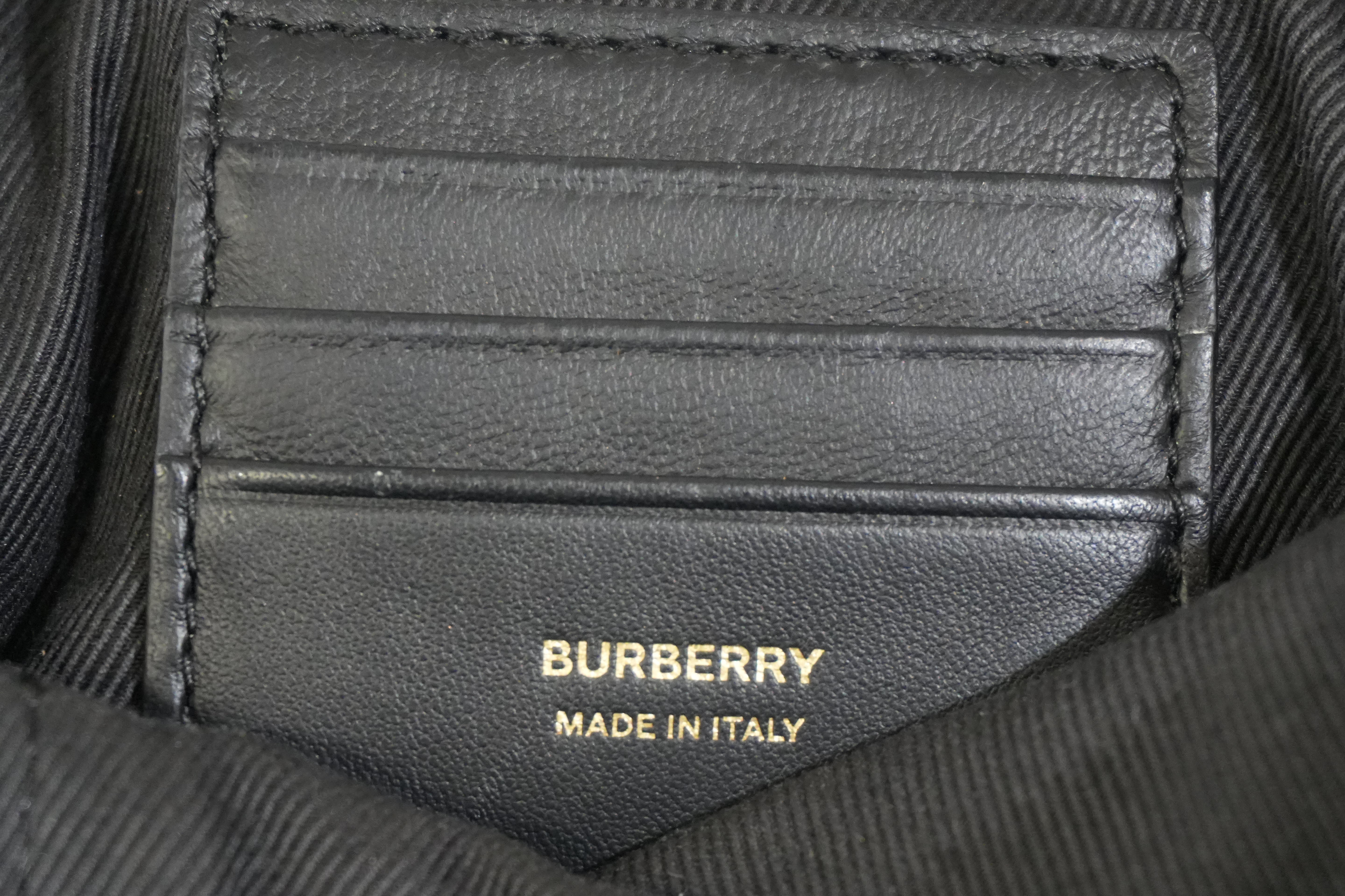 Pre-owned Burberry Mini Vertical Lola Pouch Crossbody Bag Black