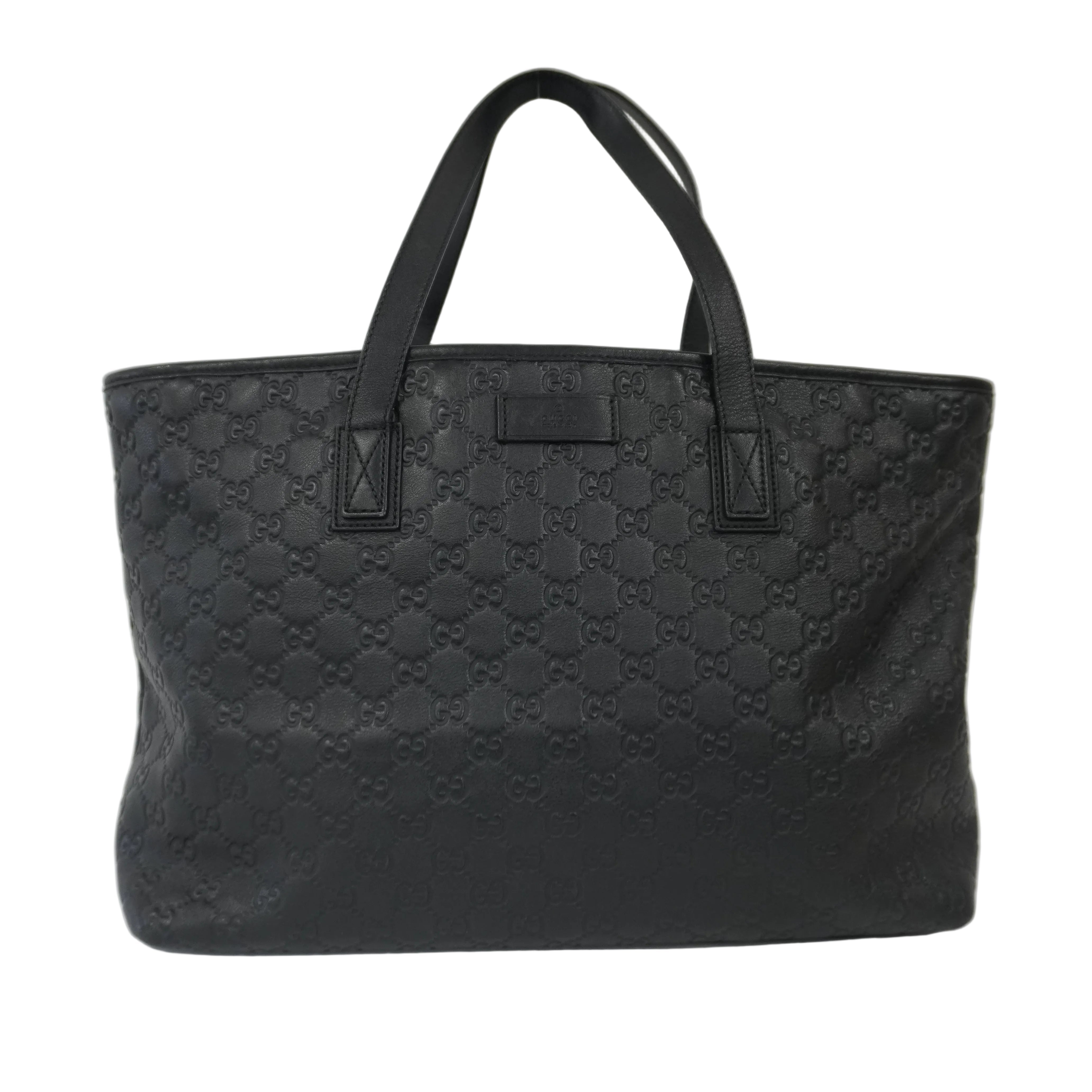 Pre-owned Gucci Guccisima Tote Bag Black