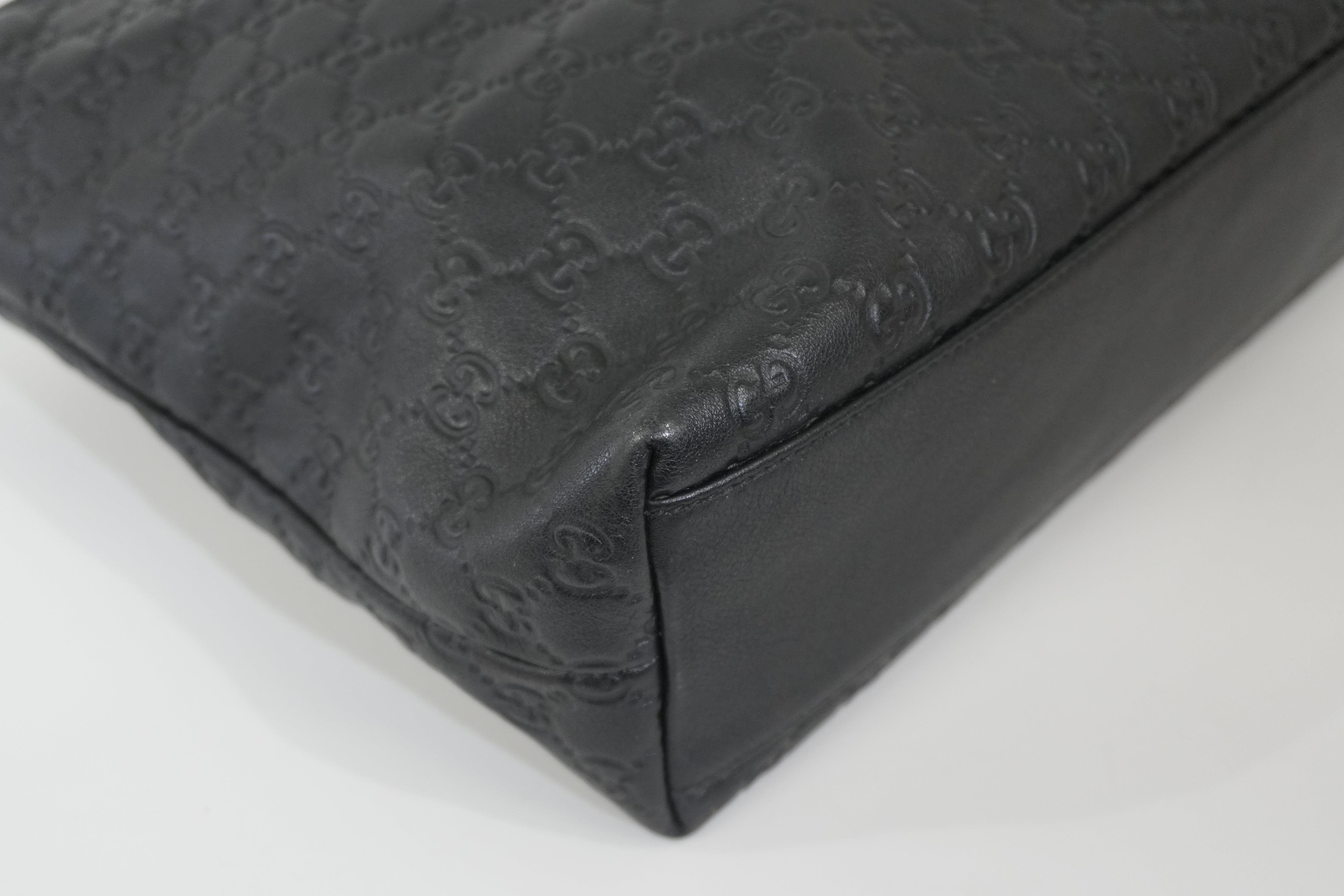 Pre-owned Gucci Guccisima Tote Bag Black