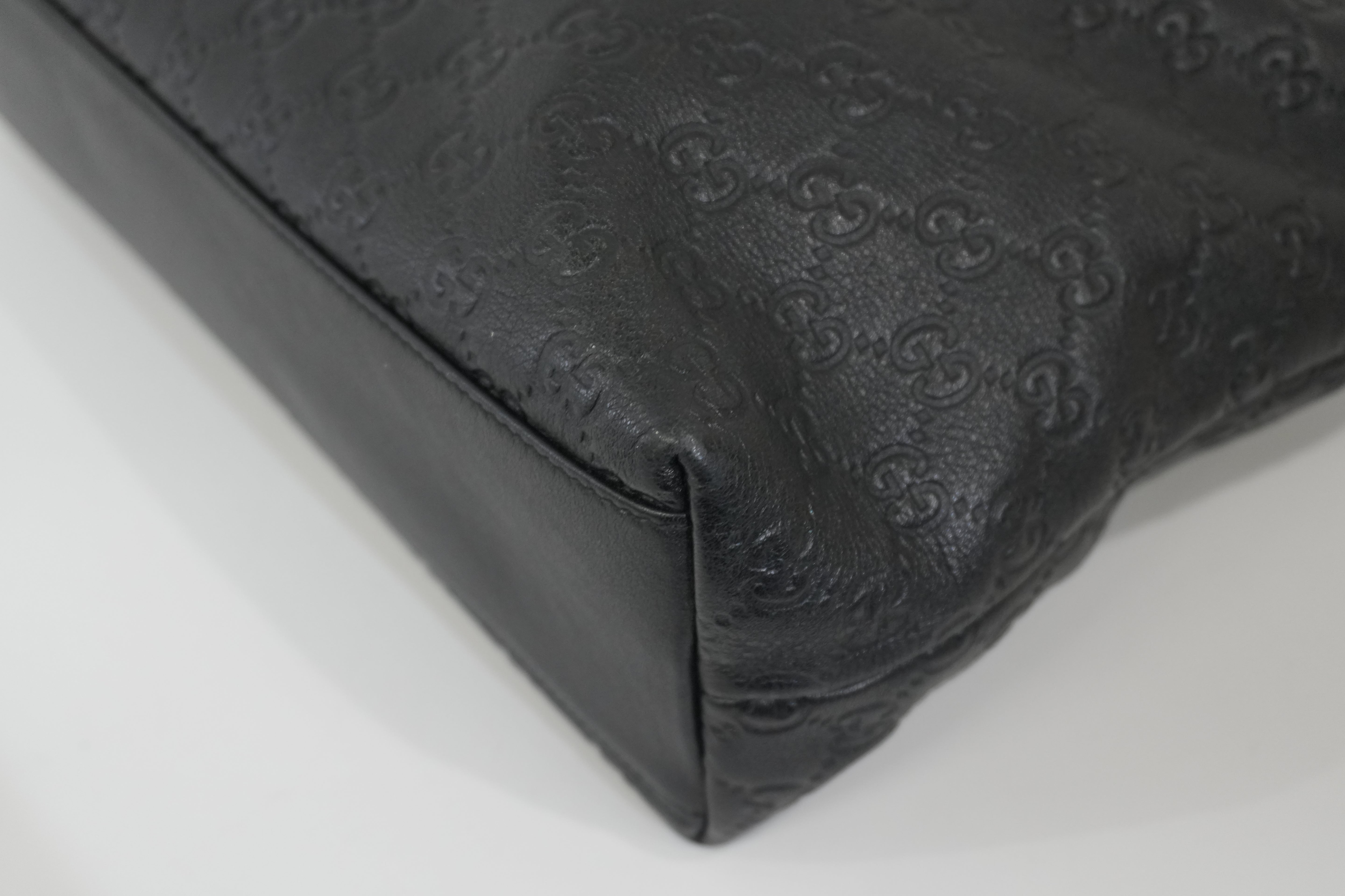 Pre-owned Gucci Guccisima Tote Bag Black