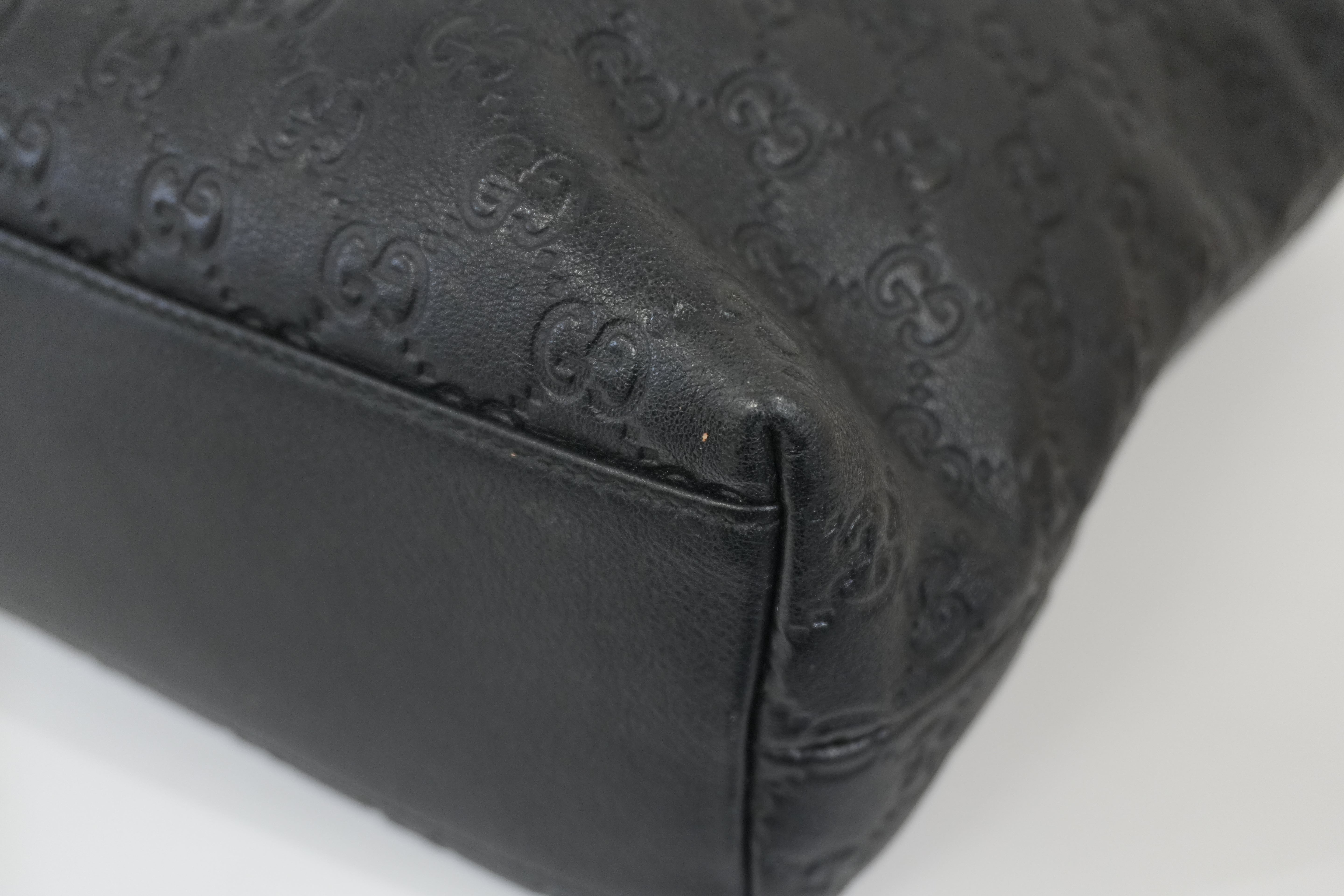 Pre-owned Gucci Guccisima Tote Bag Black