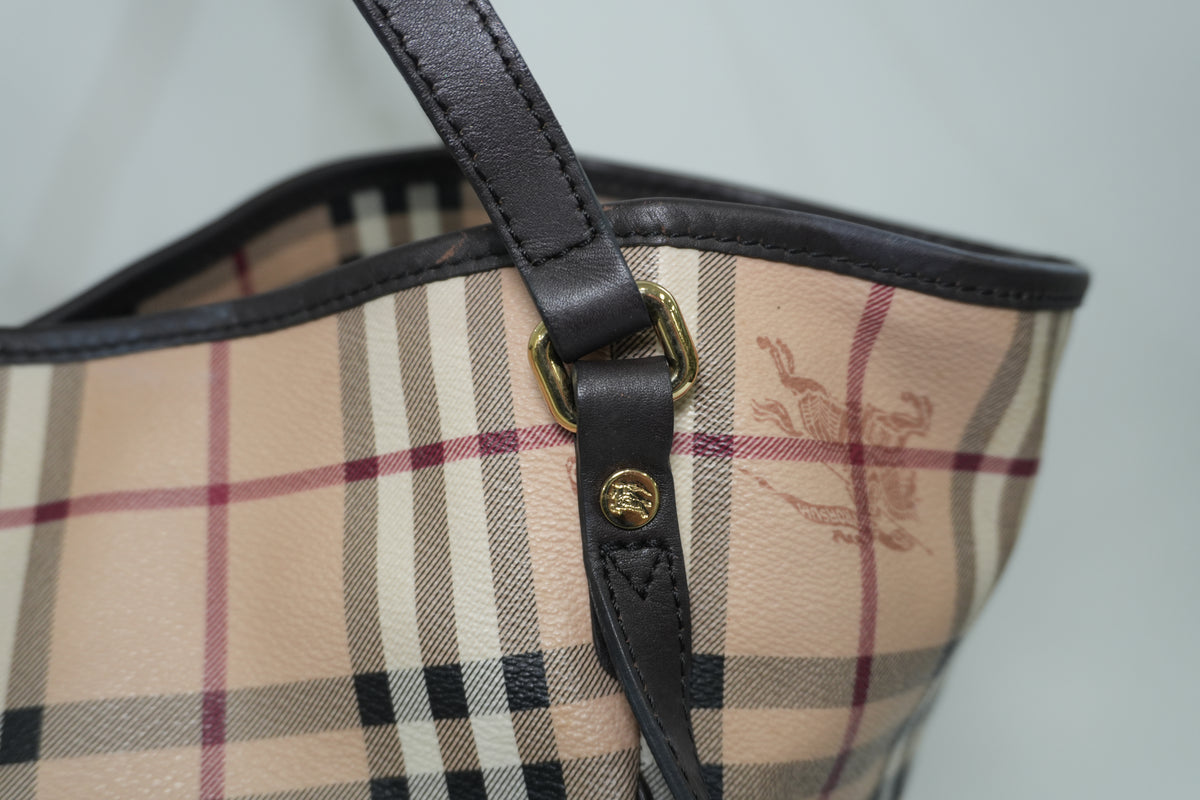 Pre-Owned Haymarket Check Canterbury Tote Bag