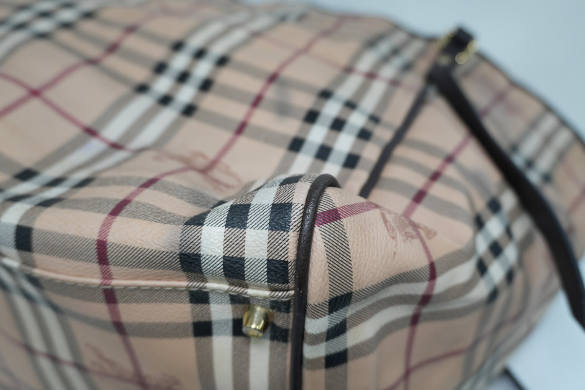 Pre-Owned Haymarket Check Canterbury Tote Bag