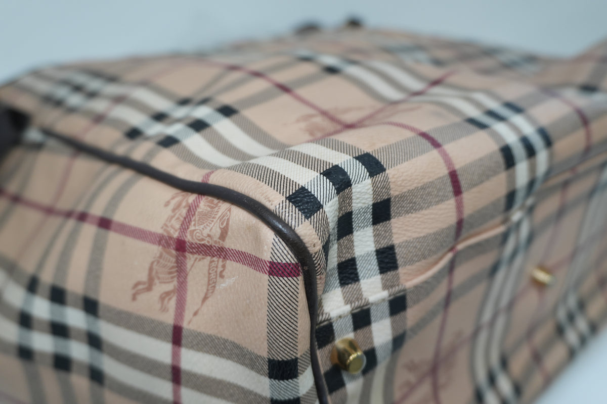 Pre-Owned Haymarket Check Canterbury Tote Bag