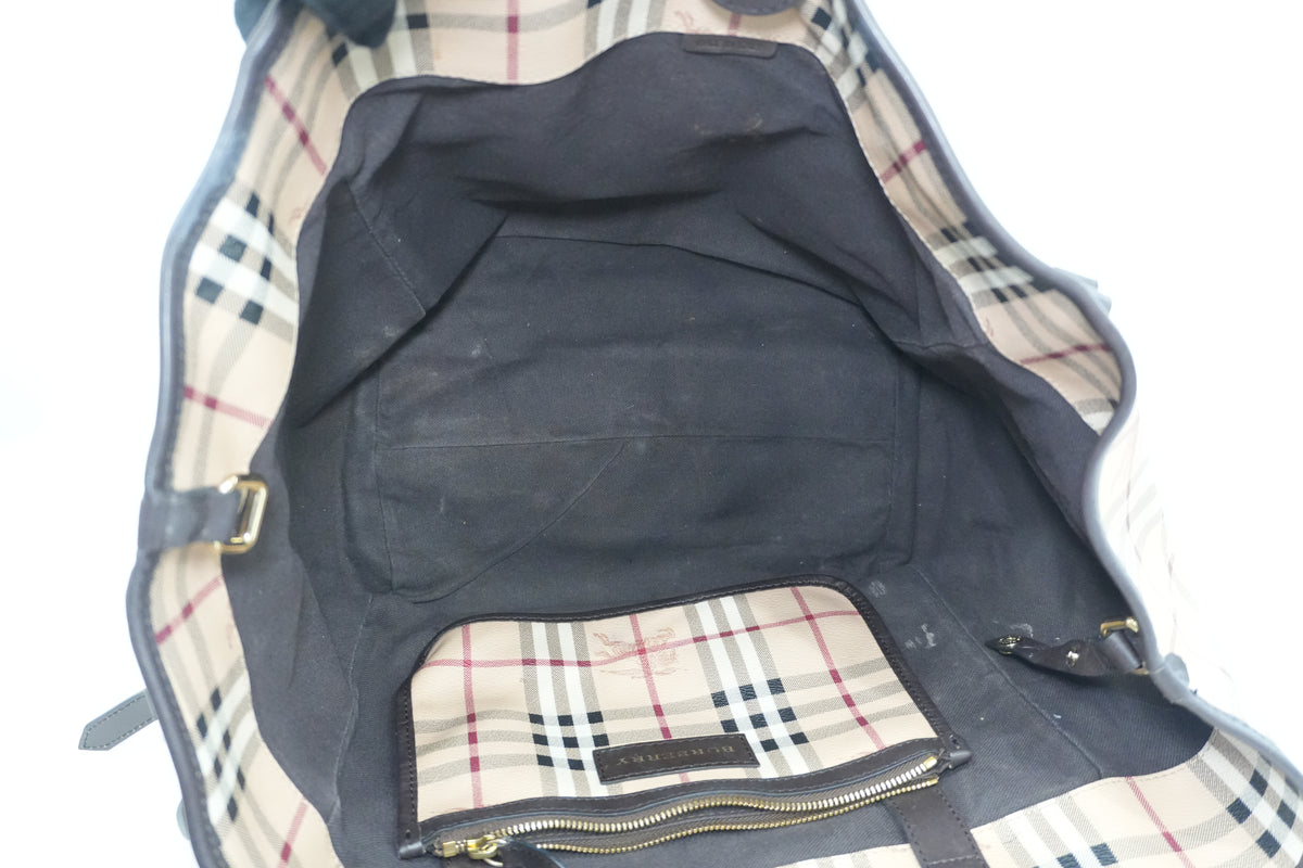 Pre-Owned Haymarket Check Canterbury Tote Bag