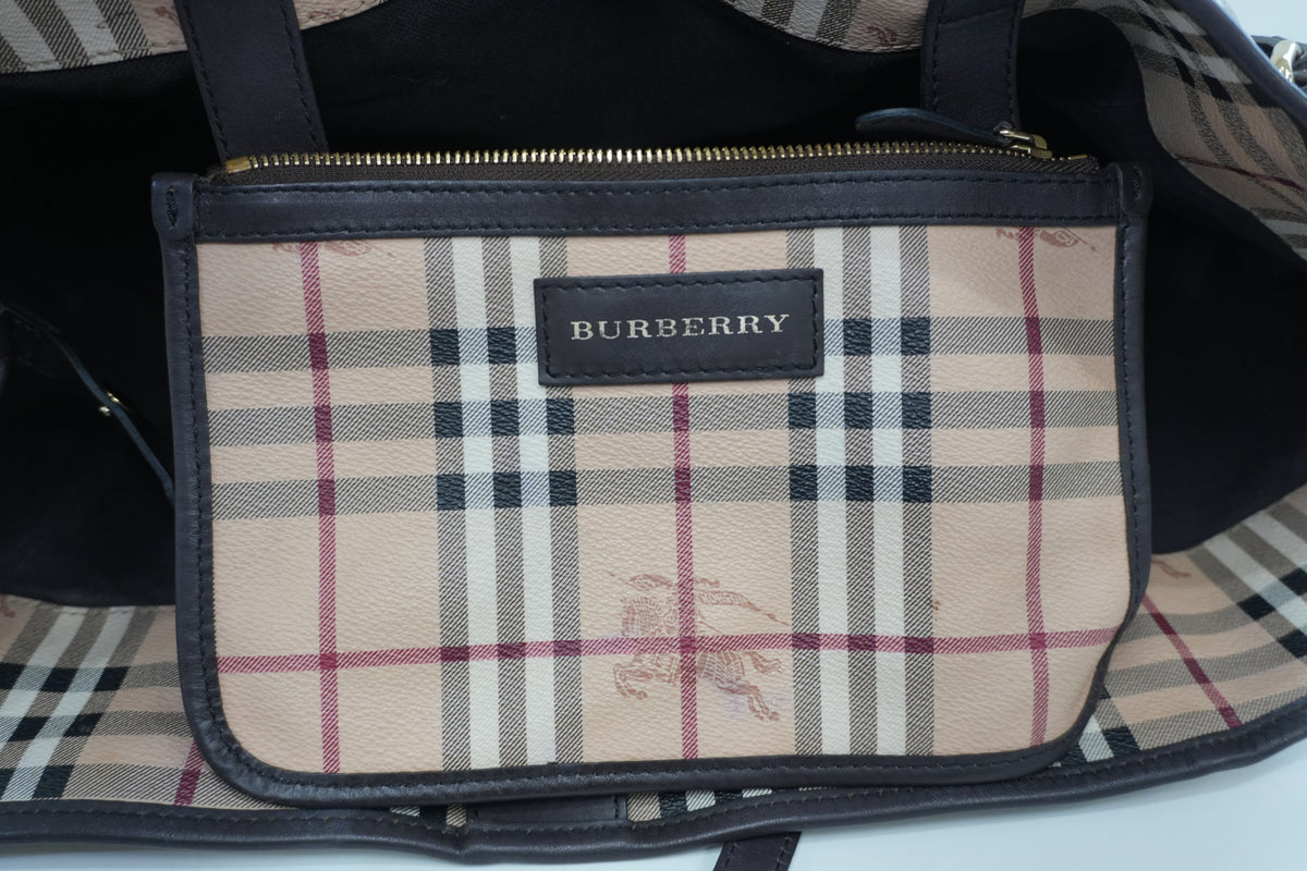 Pre-Owned Haymarket Check Canterbury Tote Bag