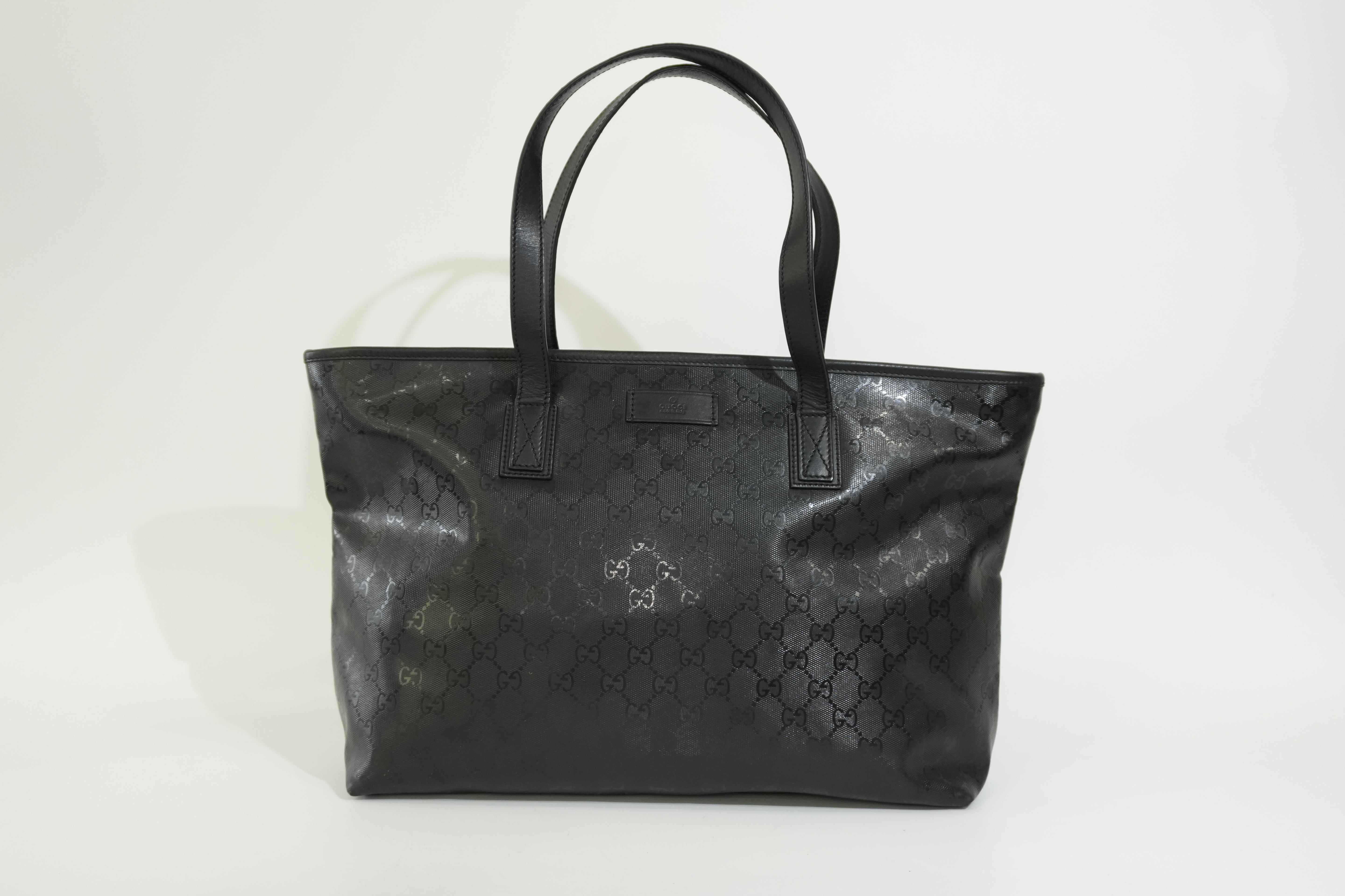 Pre-owned Gucci Guccisima Tote Bag Black
