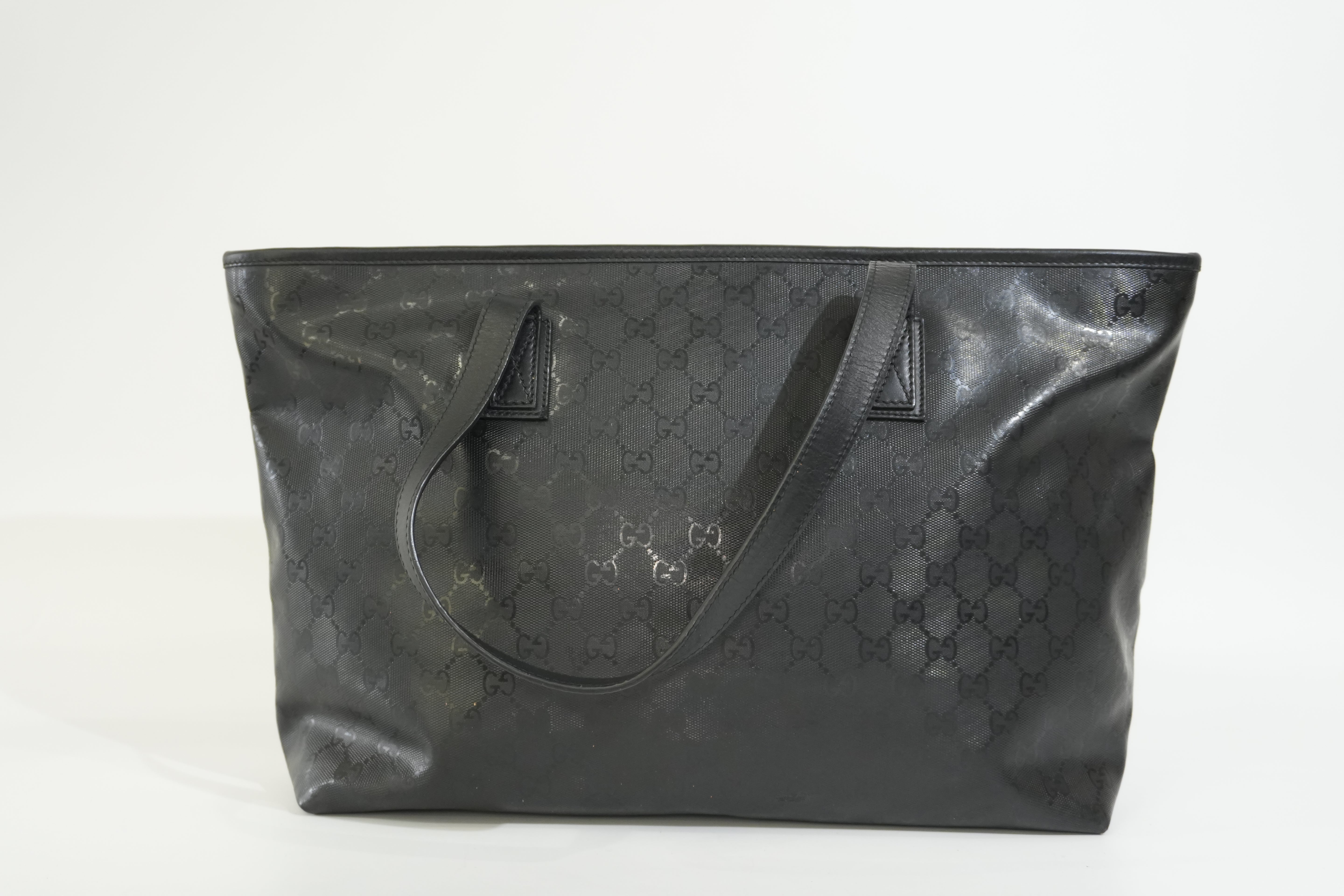 Pre-owned Gucci Guccisima Tote Bag Black