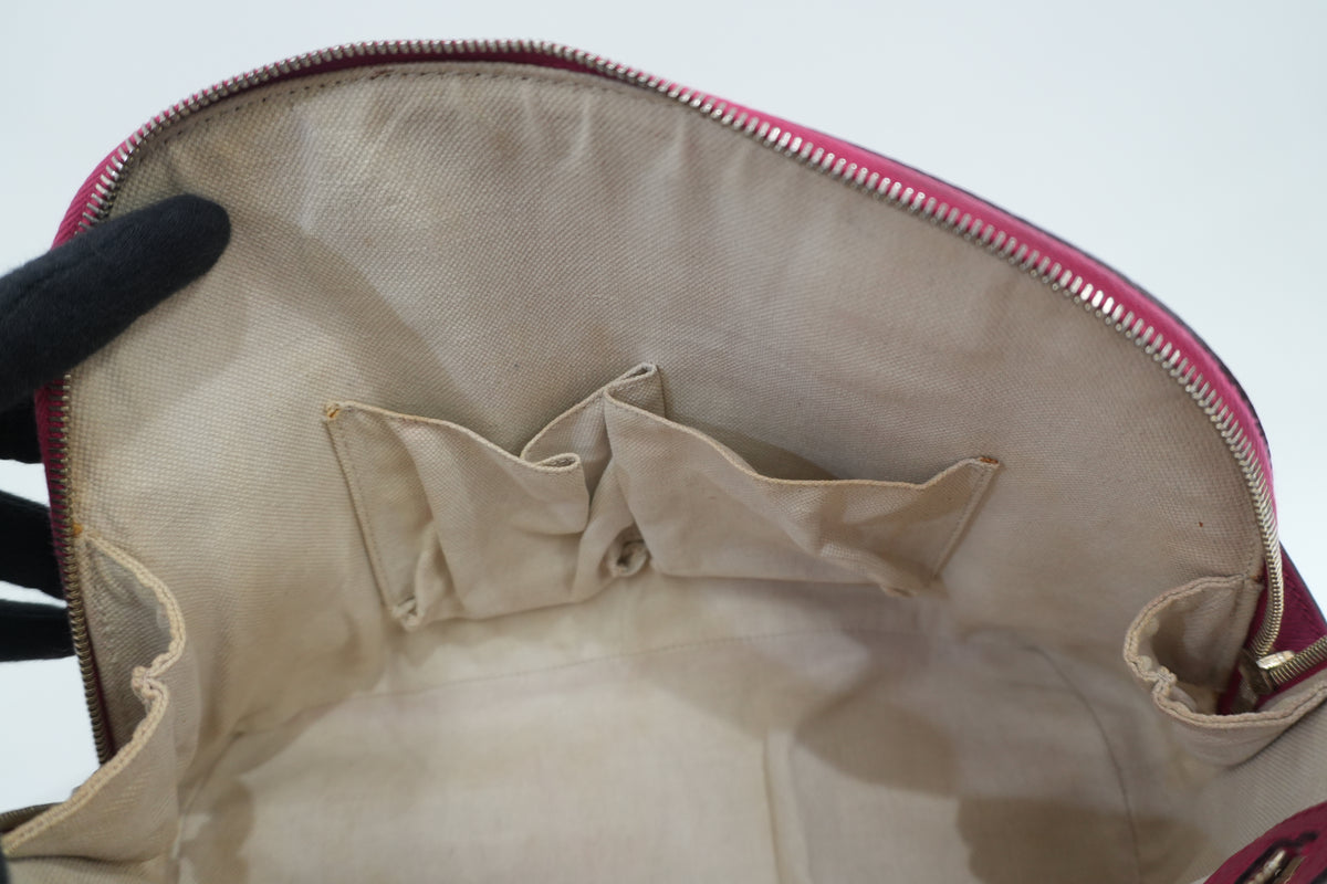 Pre-Owned Gucci Leather Two-Way Dome Satchel Shoulder Bag Pink