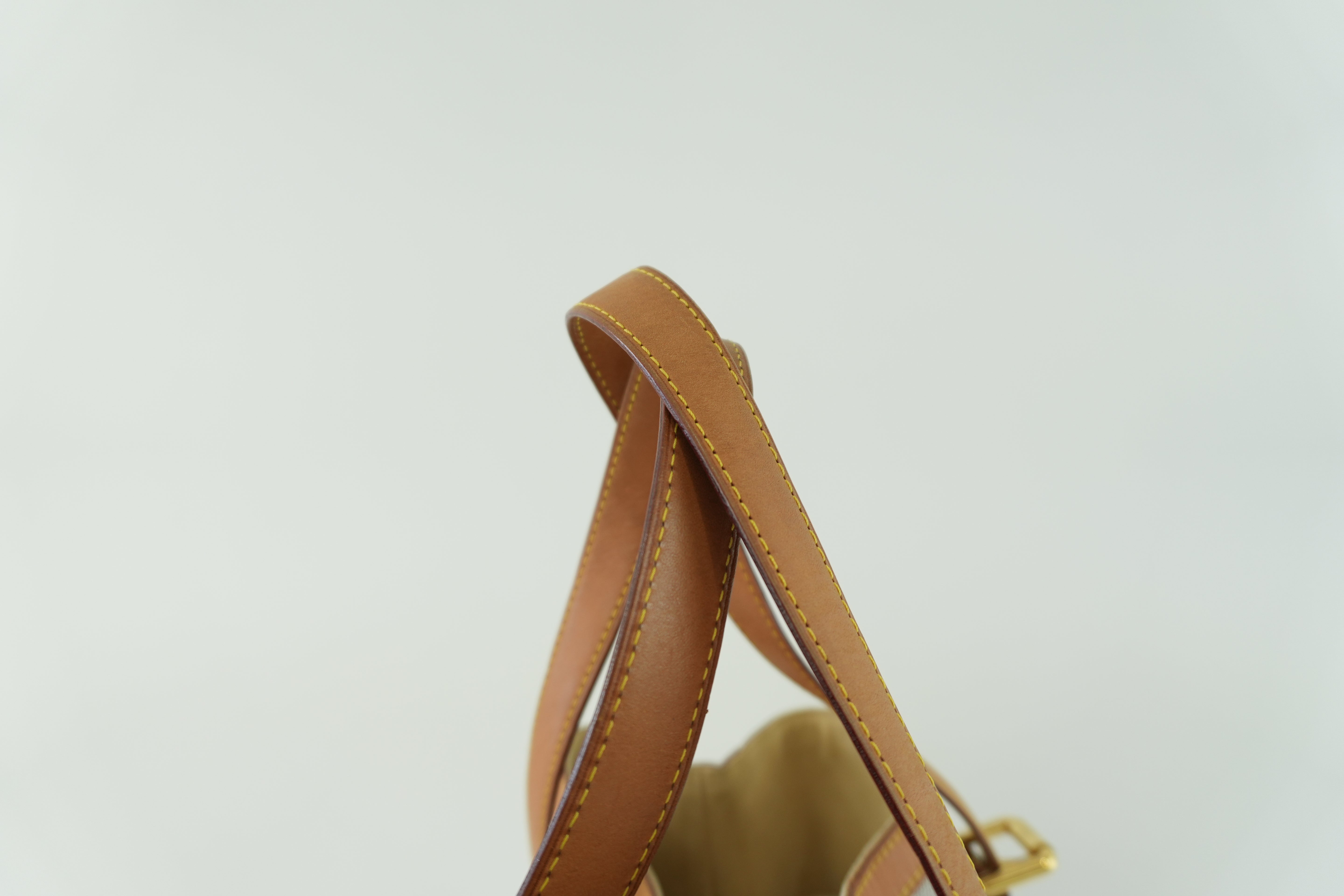 Louis Vuitton Damier Azur Hampstead MM Shoulder Tote Bag Used