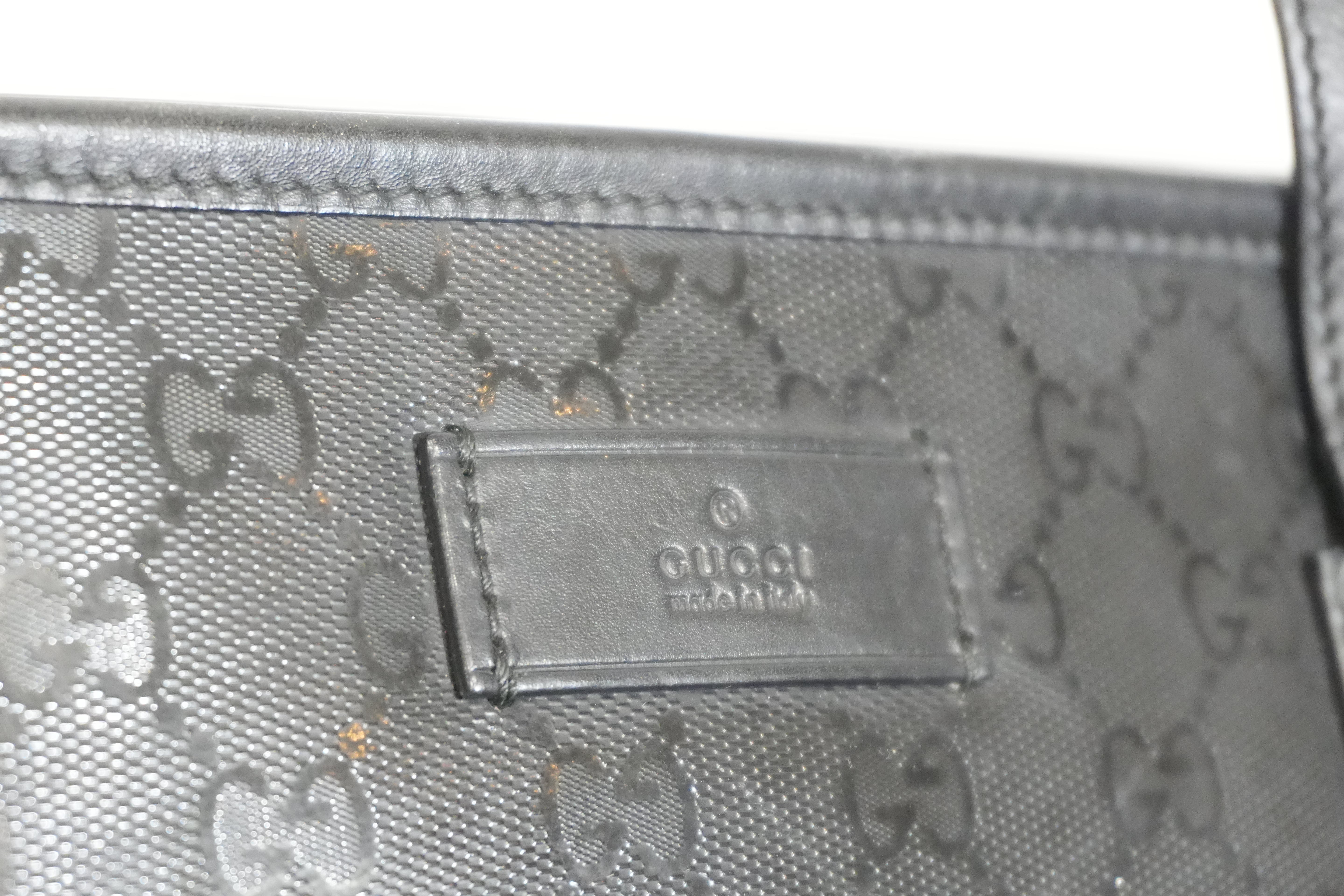 Pre-owned Gucci Guccisima Tote Bag Black