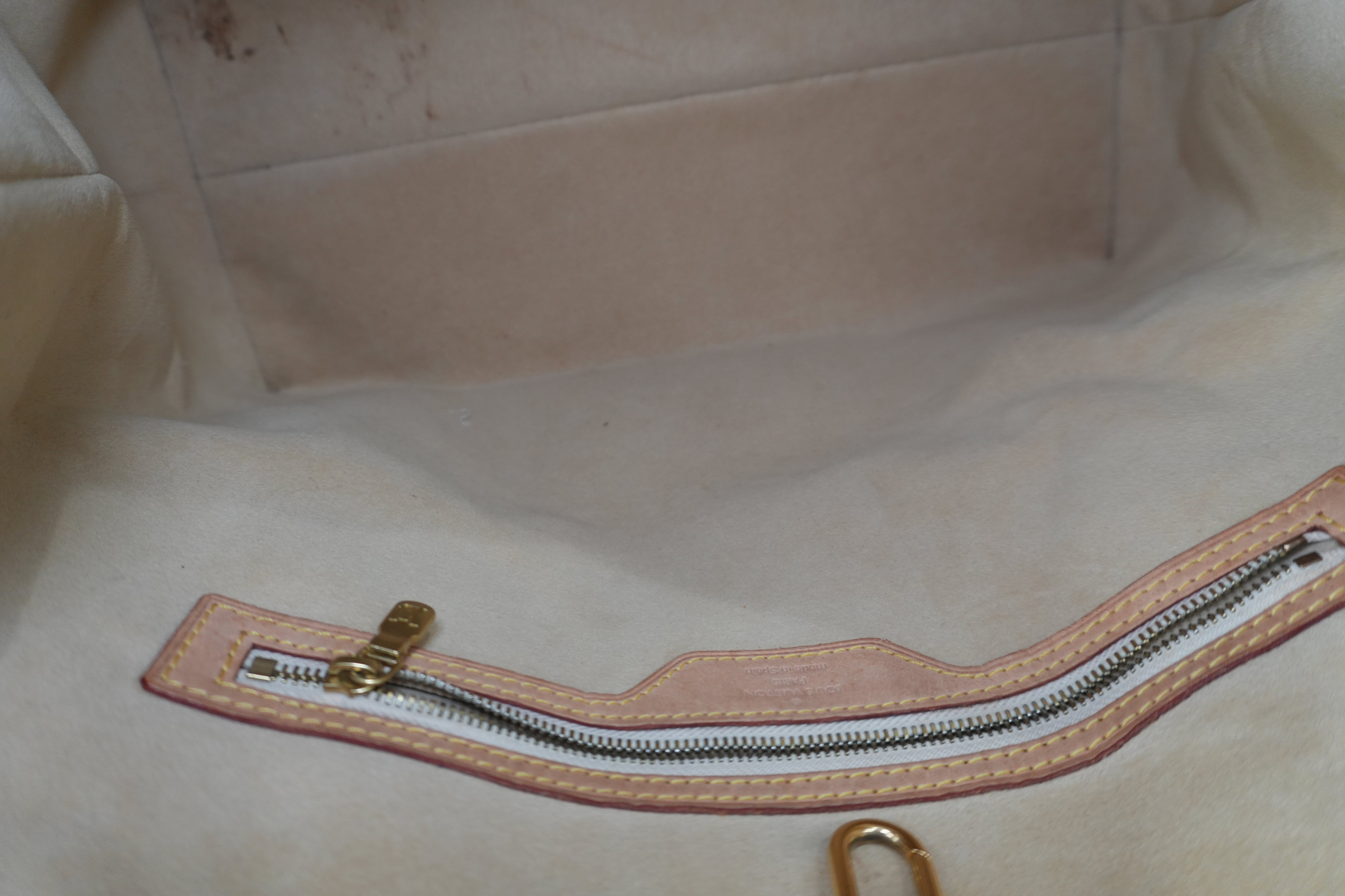 Louis Vuitton Damier Azur Hampstead MM Shoulder Tote Bag Used