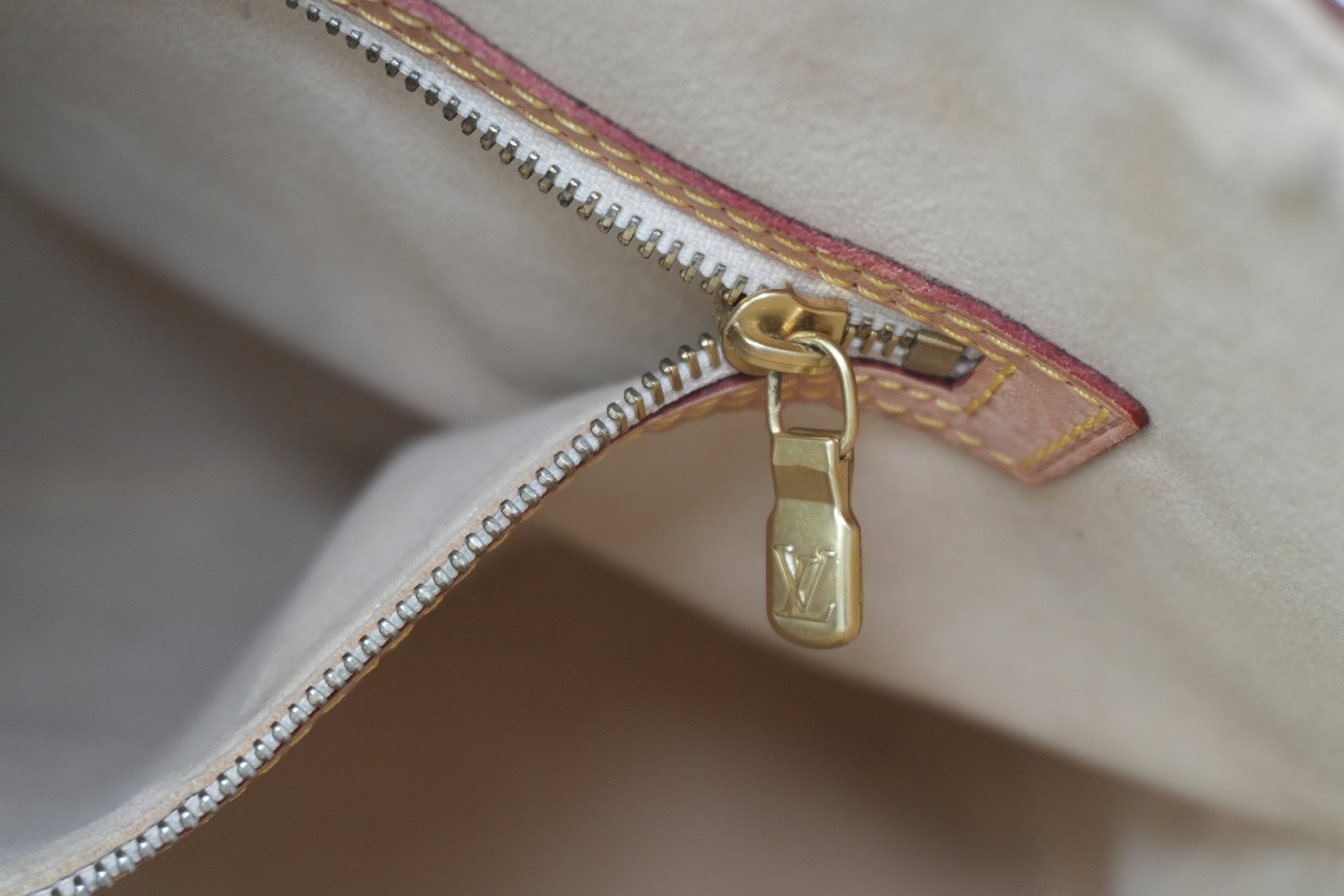 Louis Vuitton Damier Azur Hampstead MM Shoulder Tote Bag Used