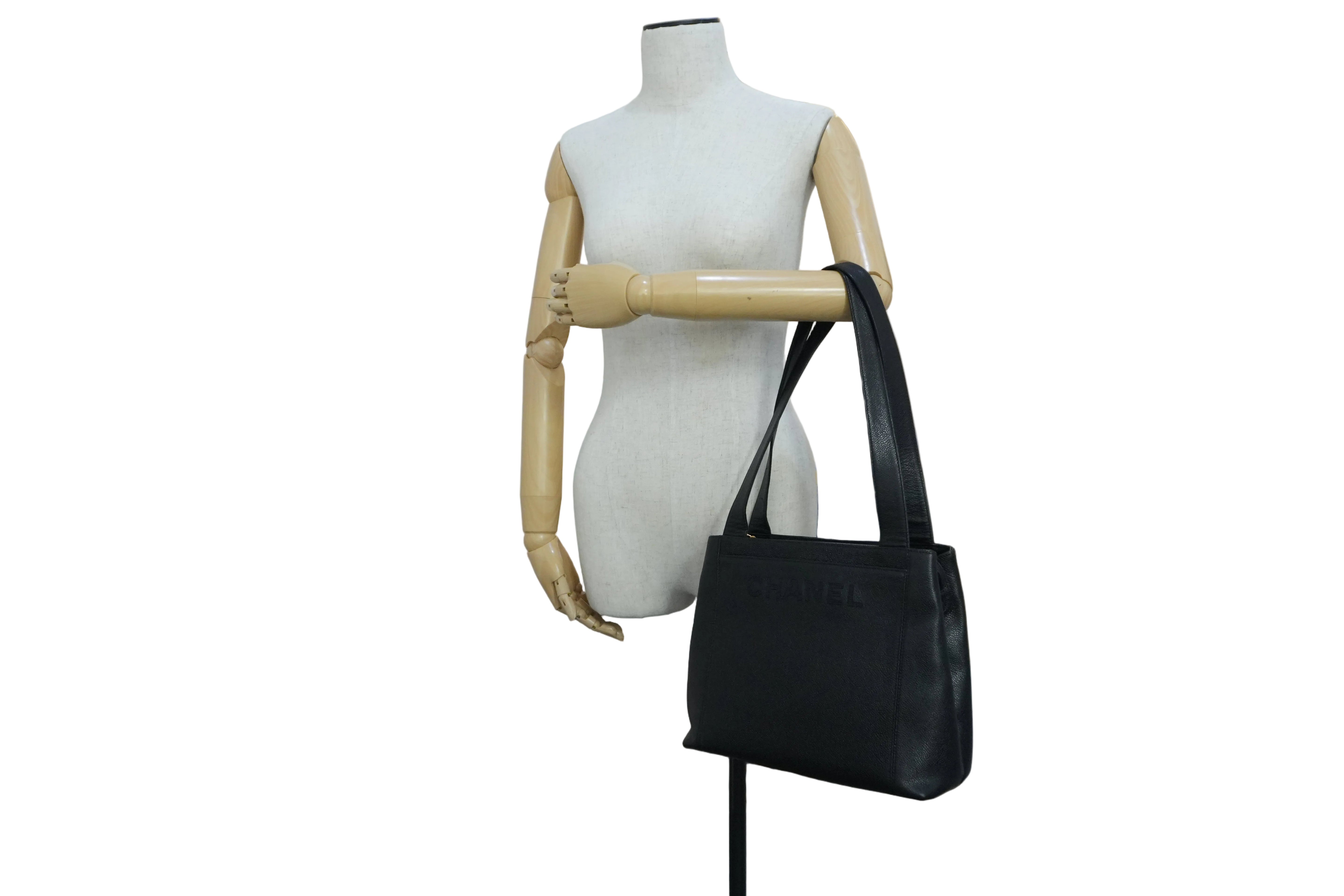 Pre-owned Chanel Caviar Skin Tote Bag Black