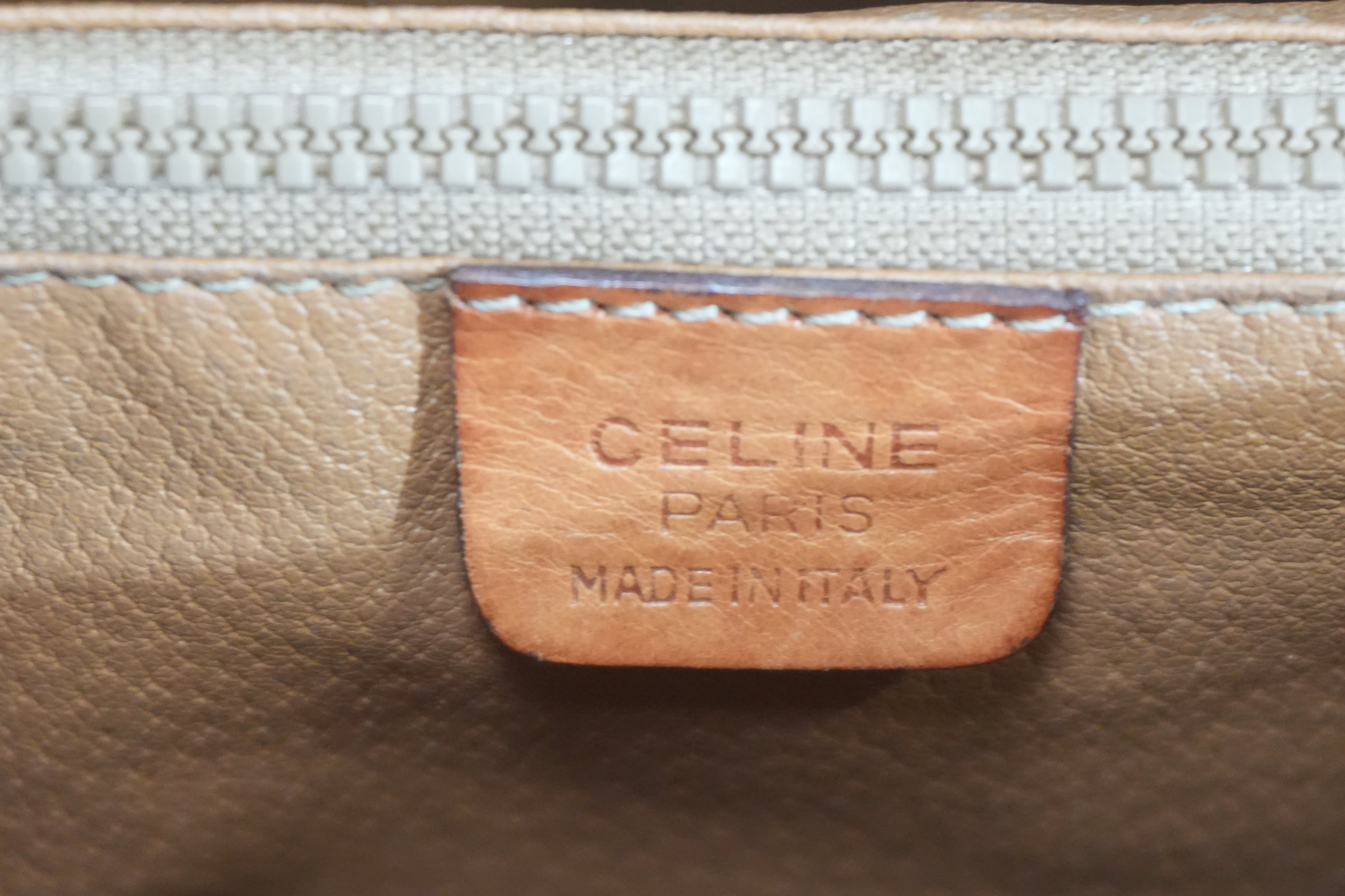Pre-owned Celine Macadam Tote Bag Brown