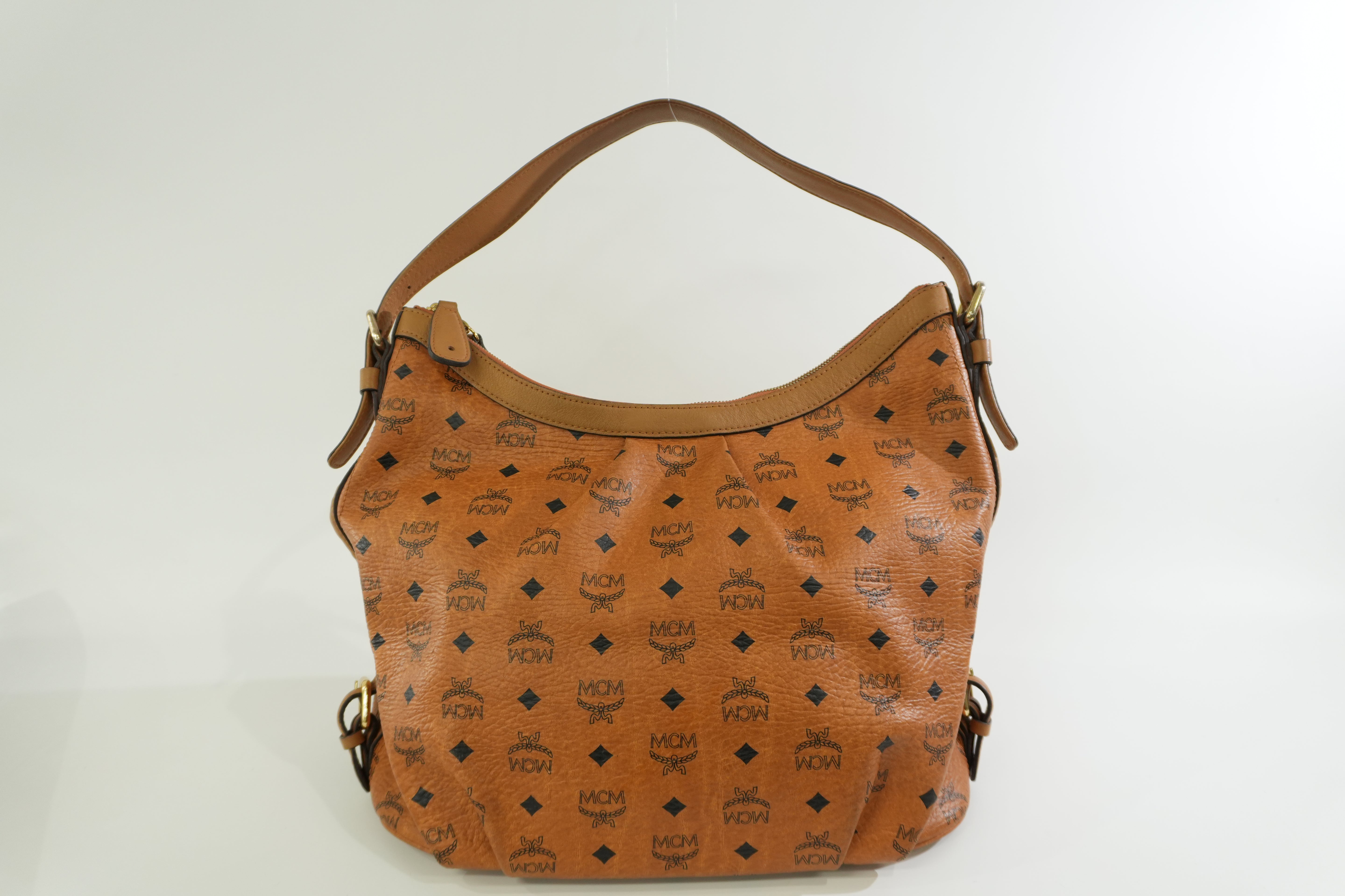 Pre-owned MCM Hobo Tote Bag Cognac