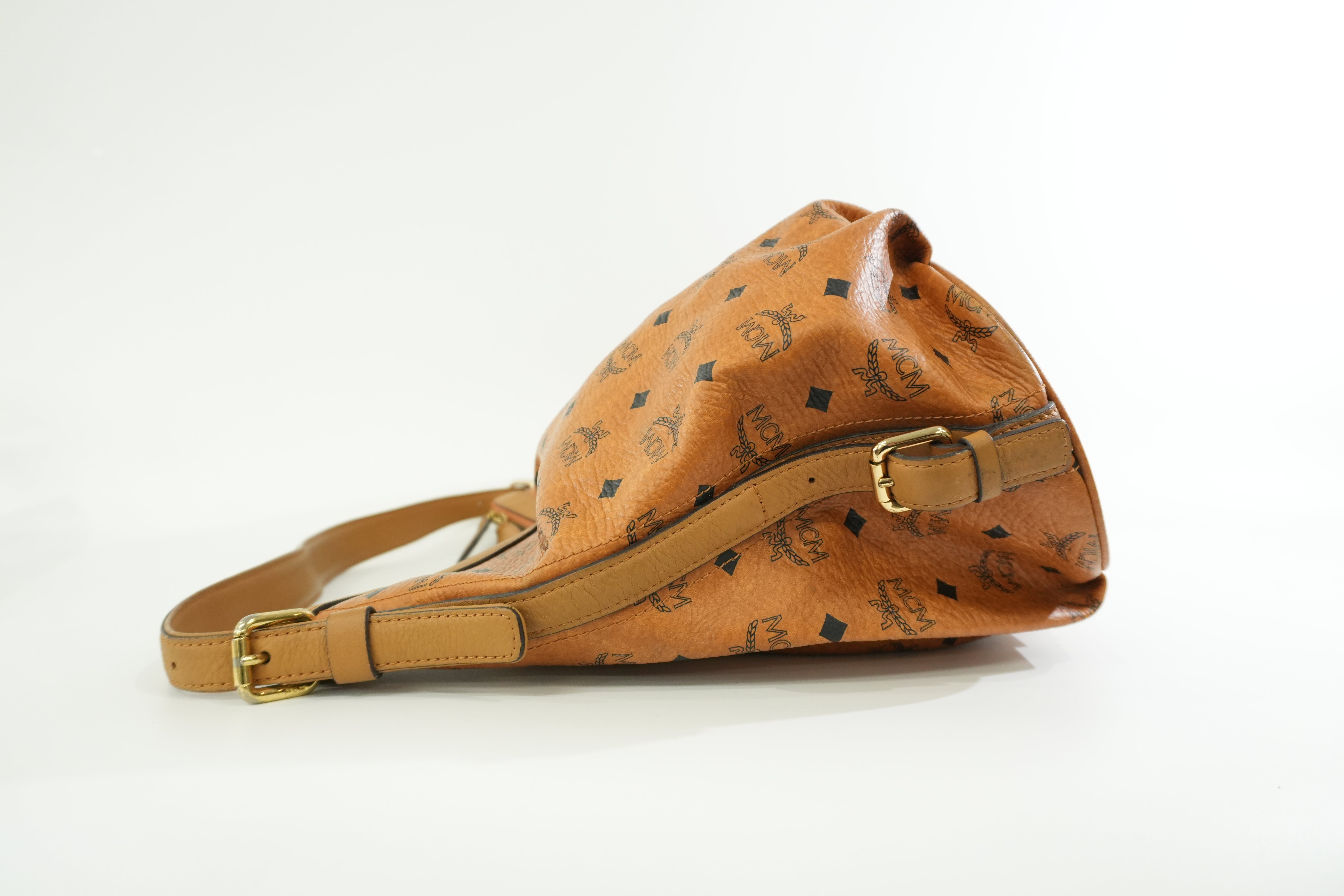 Pre-owned MCM Hobo Tote Bag Cognac