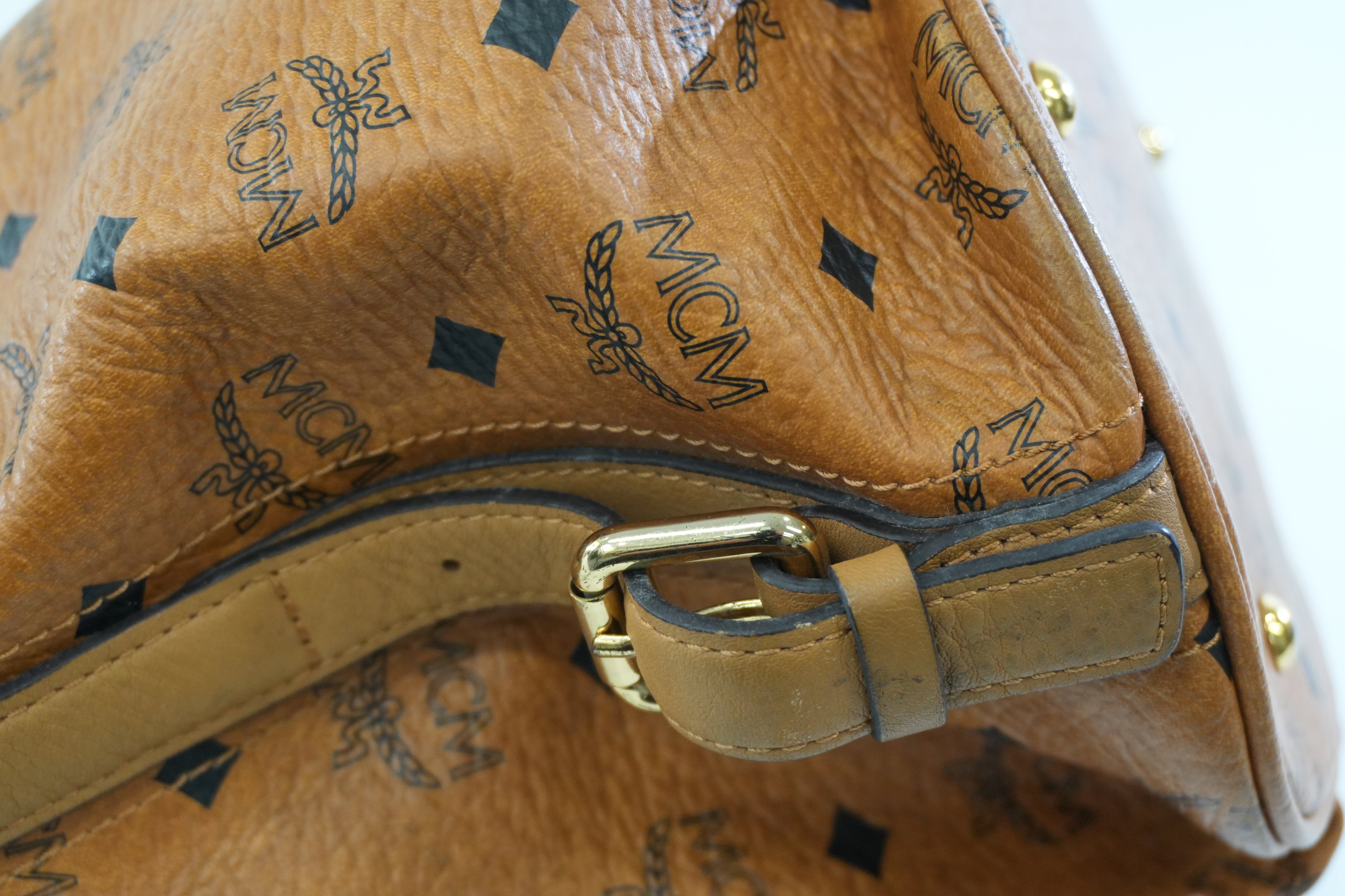 Pre-owned MCM Hobo Tote Bag Cognac