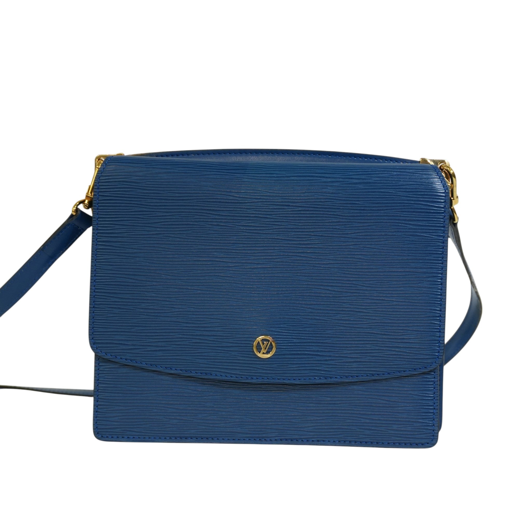 Pre-owned Louis Vuitton Epi Grenelle Crossbody Bag Blue