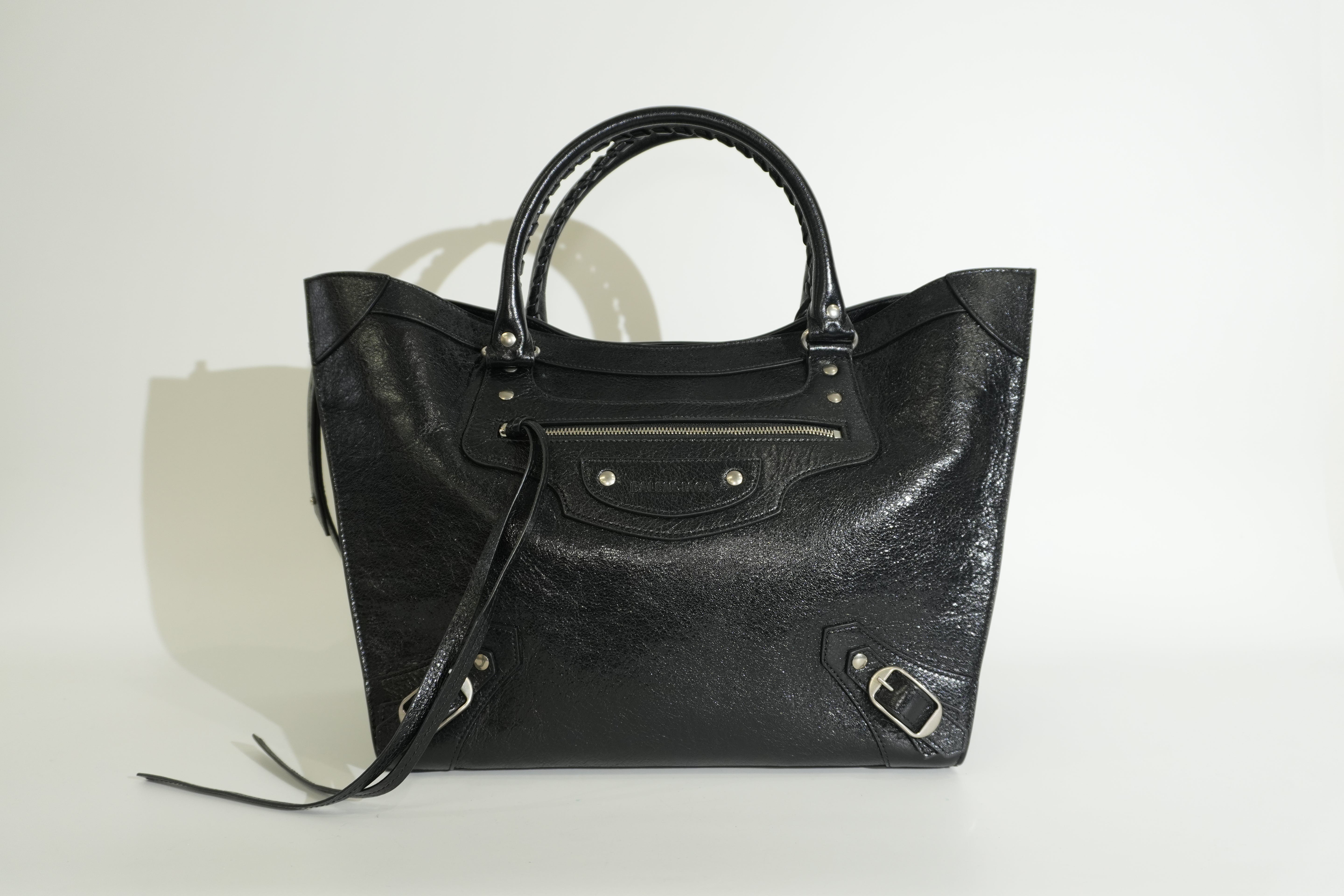 Pre-owned Balenciaga Classic Upside Down Medium Tote bag Black