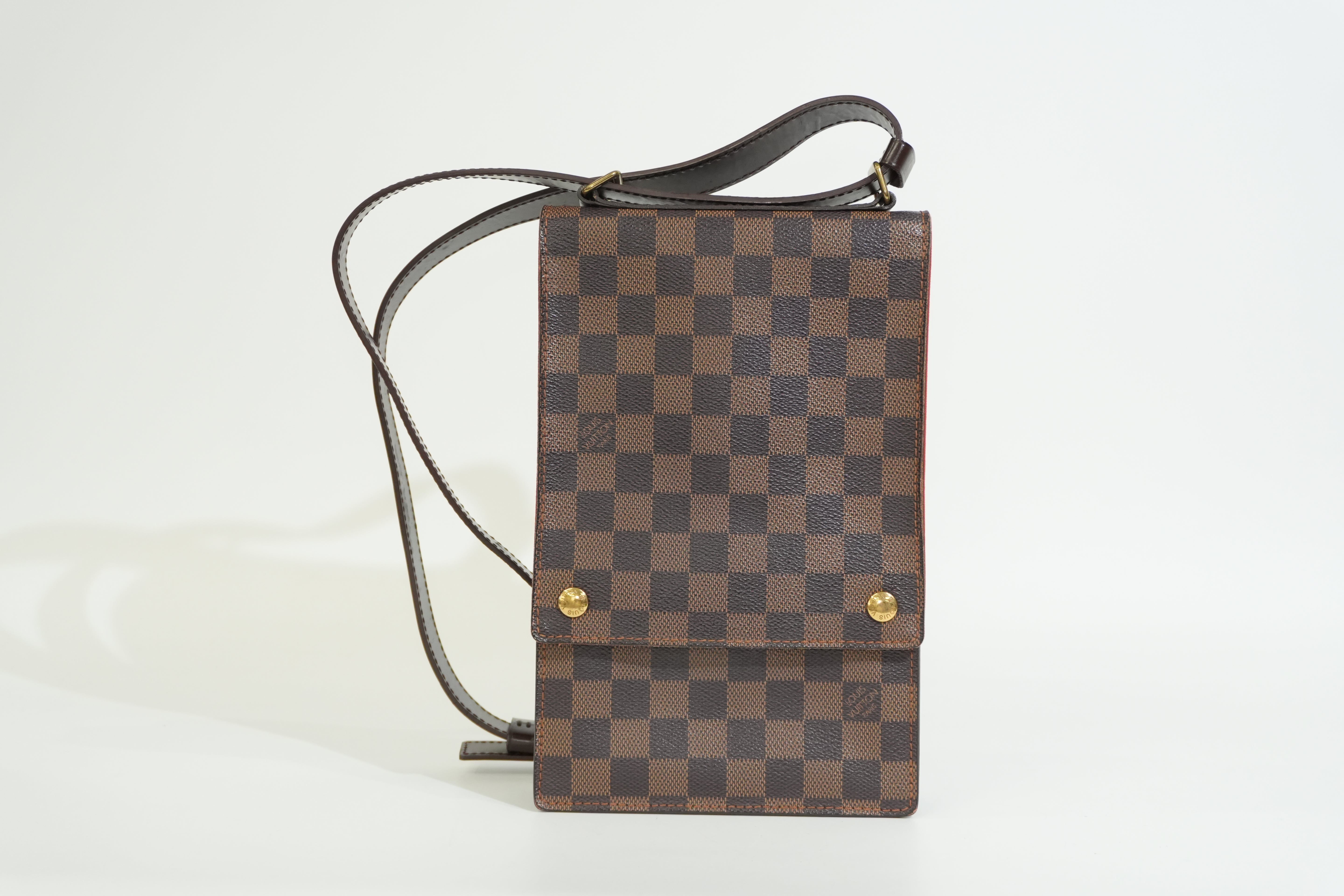 Pre-owned Louis Vuitton Damier Ebene Portobello Shoulder Bag
