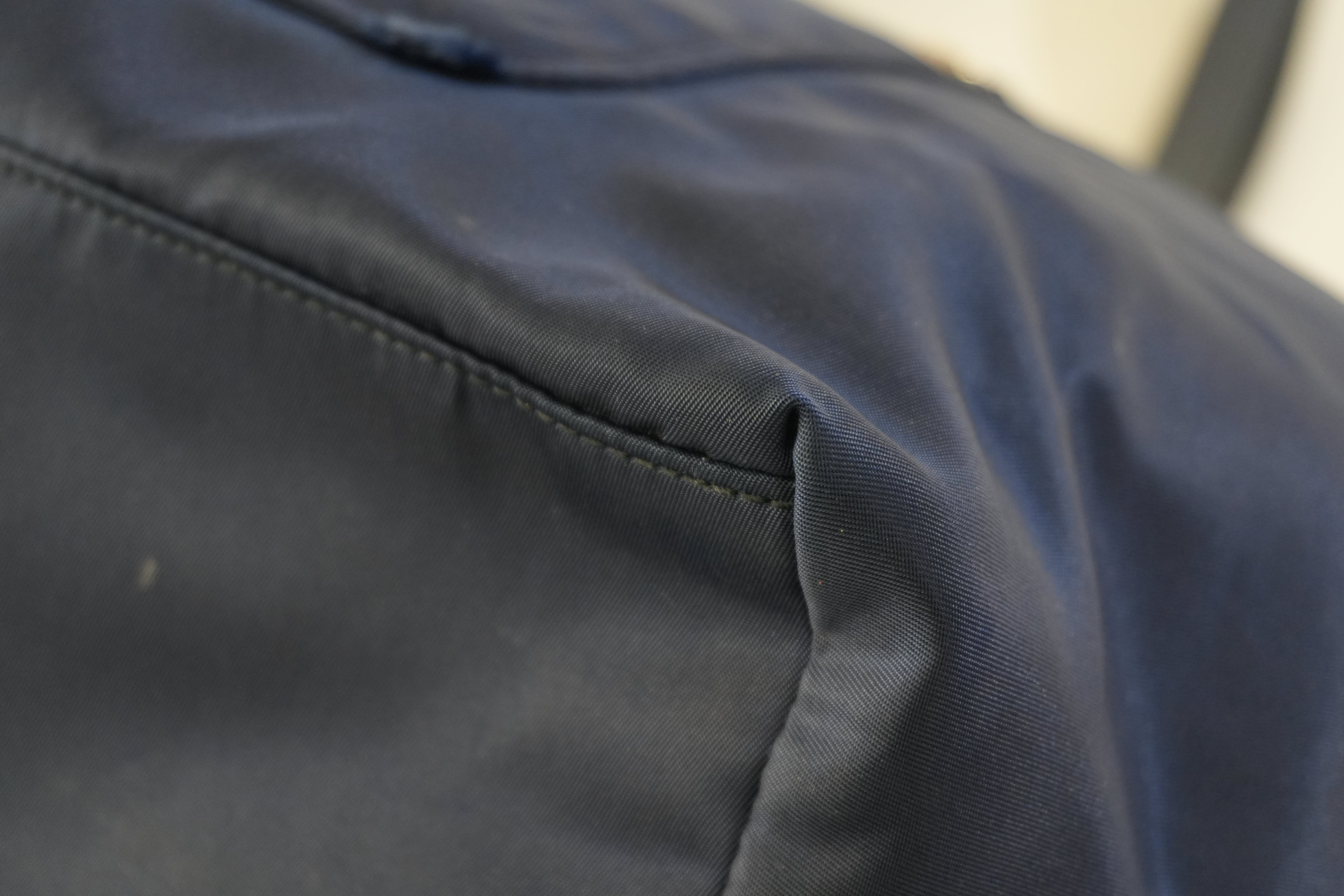 Pre-owned Prada Nylon Tote Bag Navy Blue