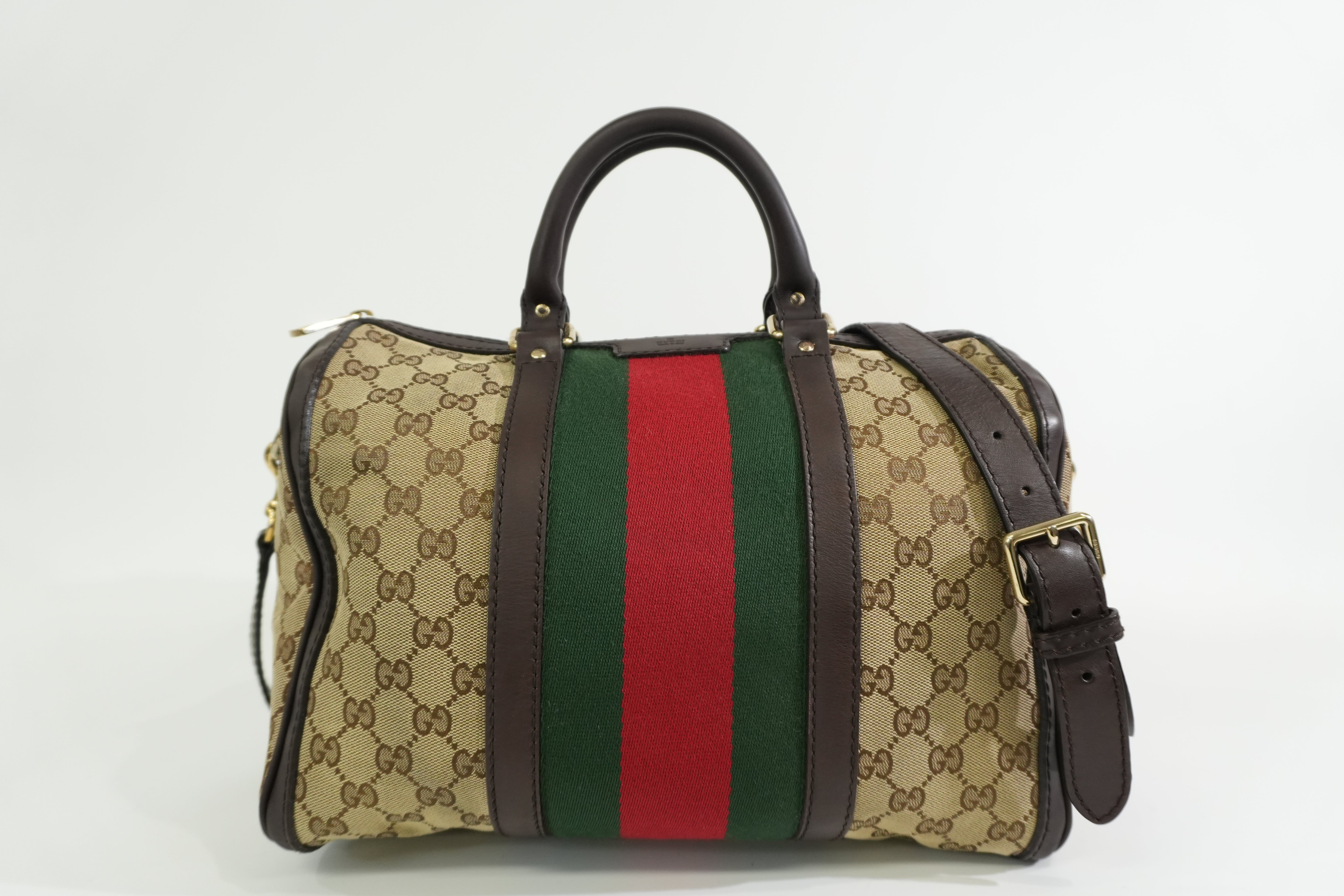 Pre-owned Gucci Two Way Ophidia Shoulder Bag Brown