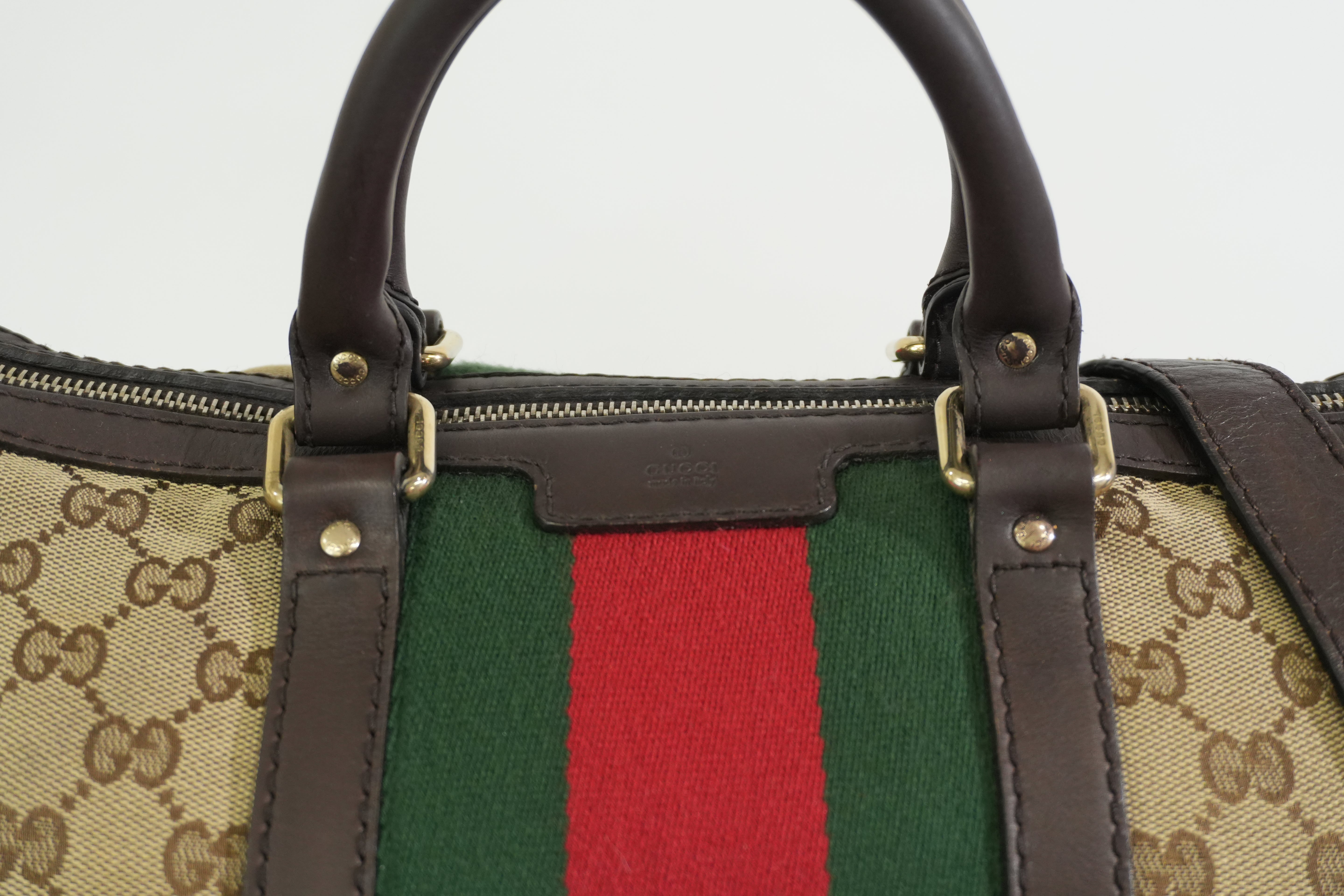 Pre-owned Gucci Two Way Ophidia Shoulder Bag Brown