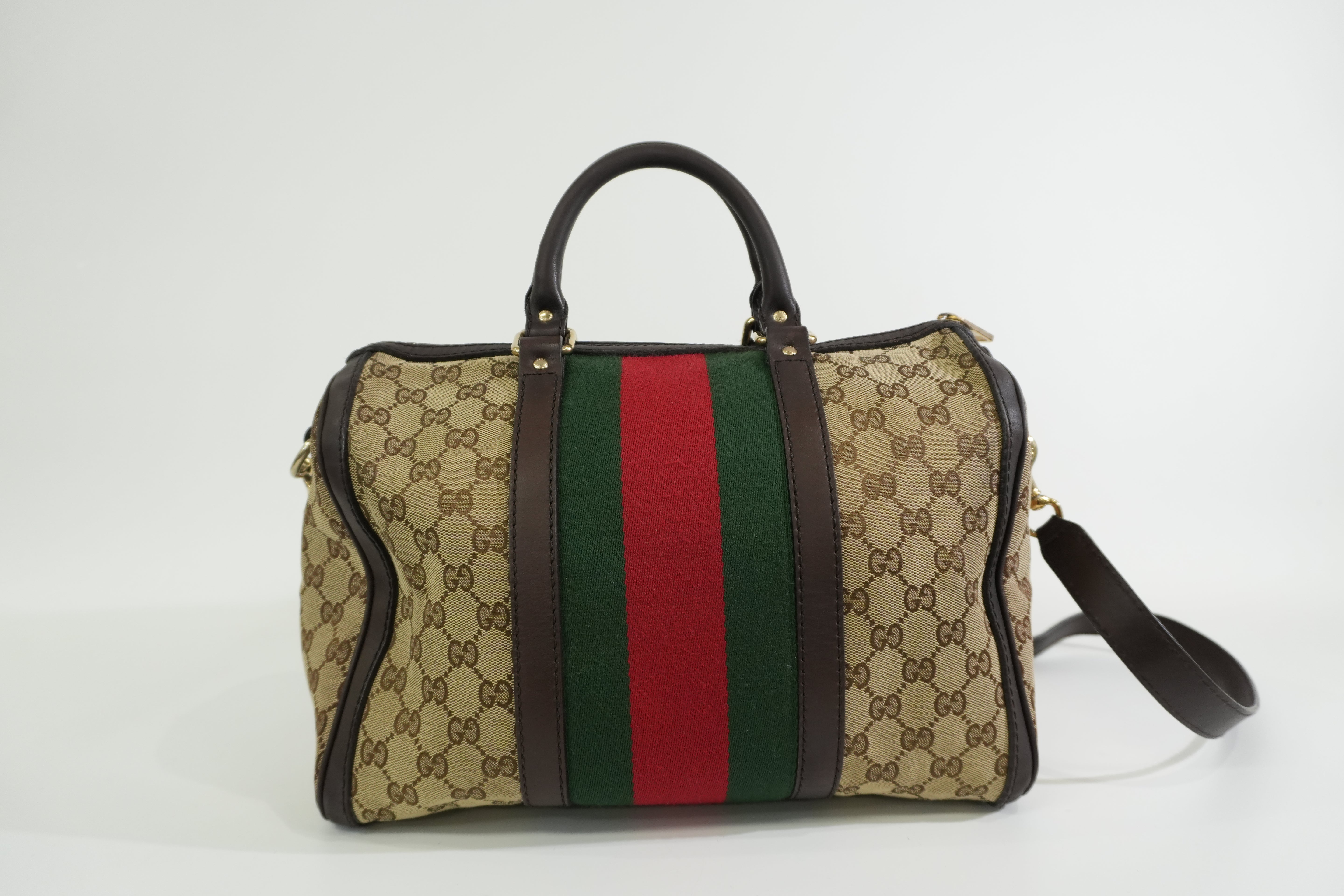 Pre-owned Gucci Two Way Ophidia Shoulder Bag Brown