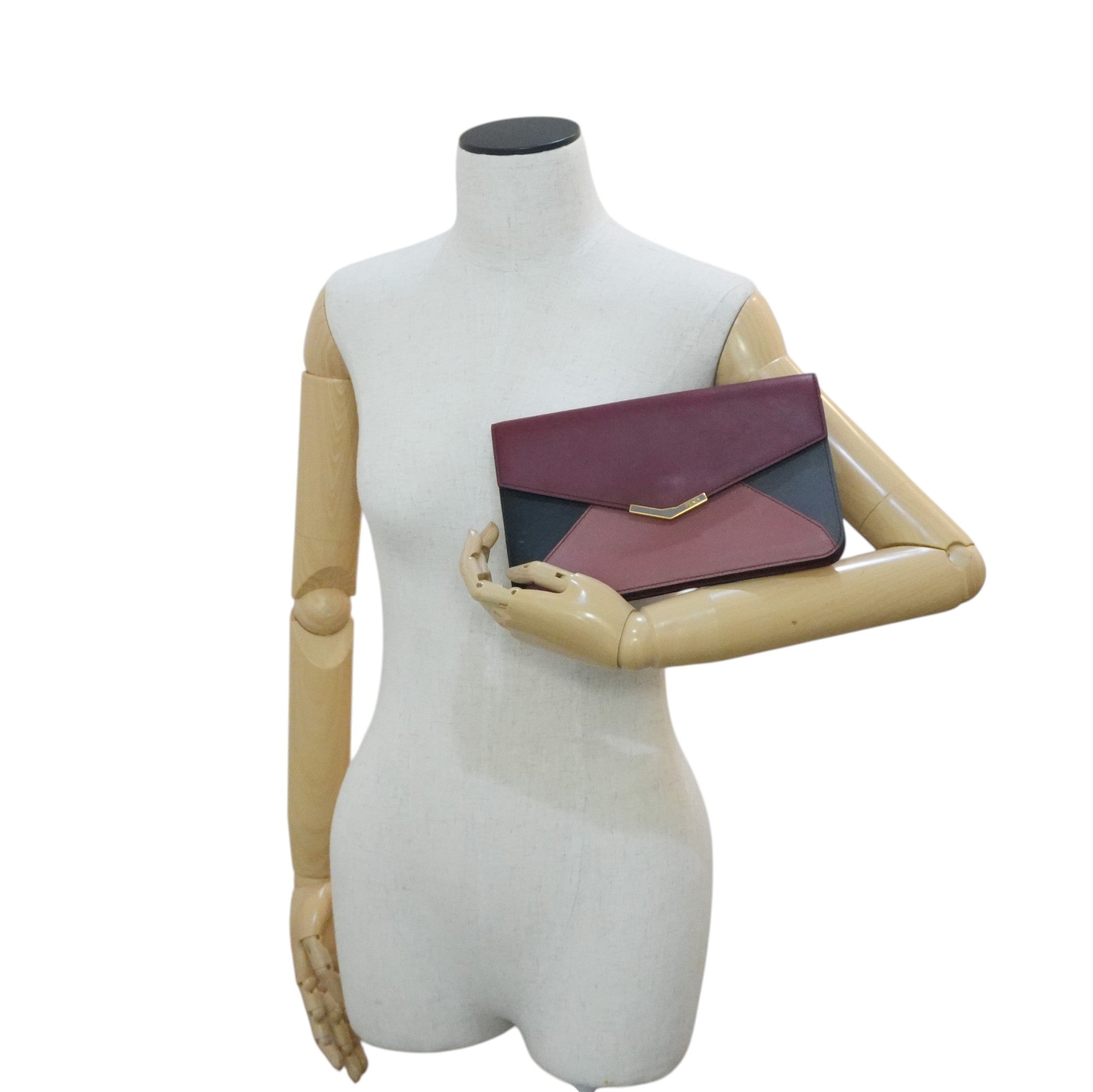 Pre-owned Fendi 2Jours Clutch Bag Pink and Pink
